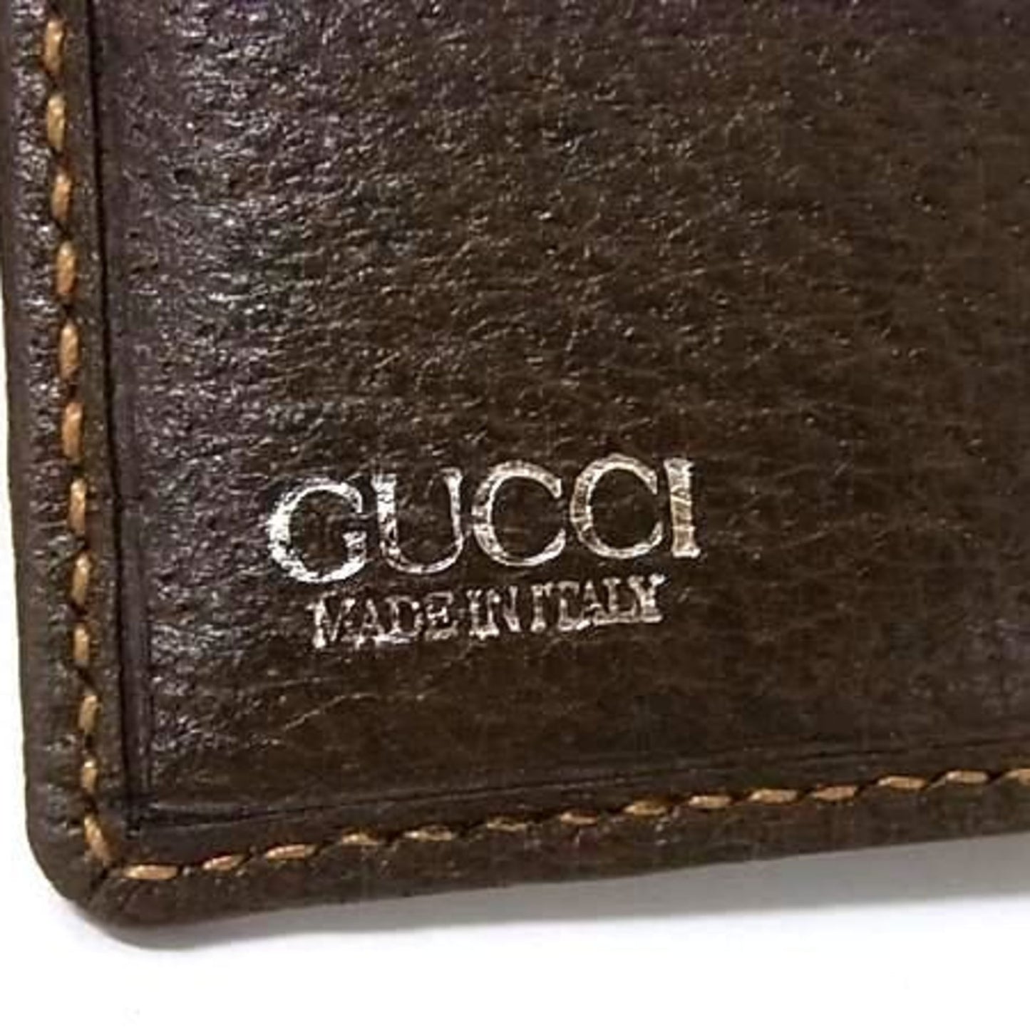 Gucci Gg Supreme Bifold Wallet 034 662 6399 Brown Leather