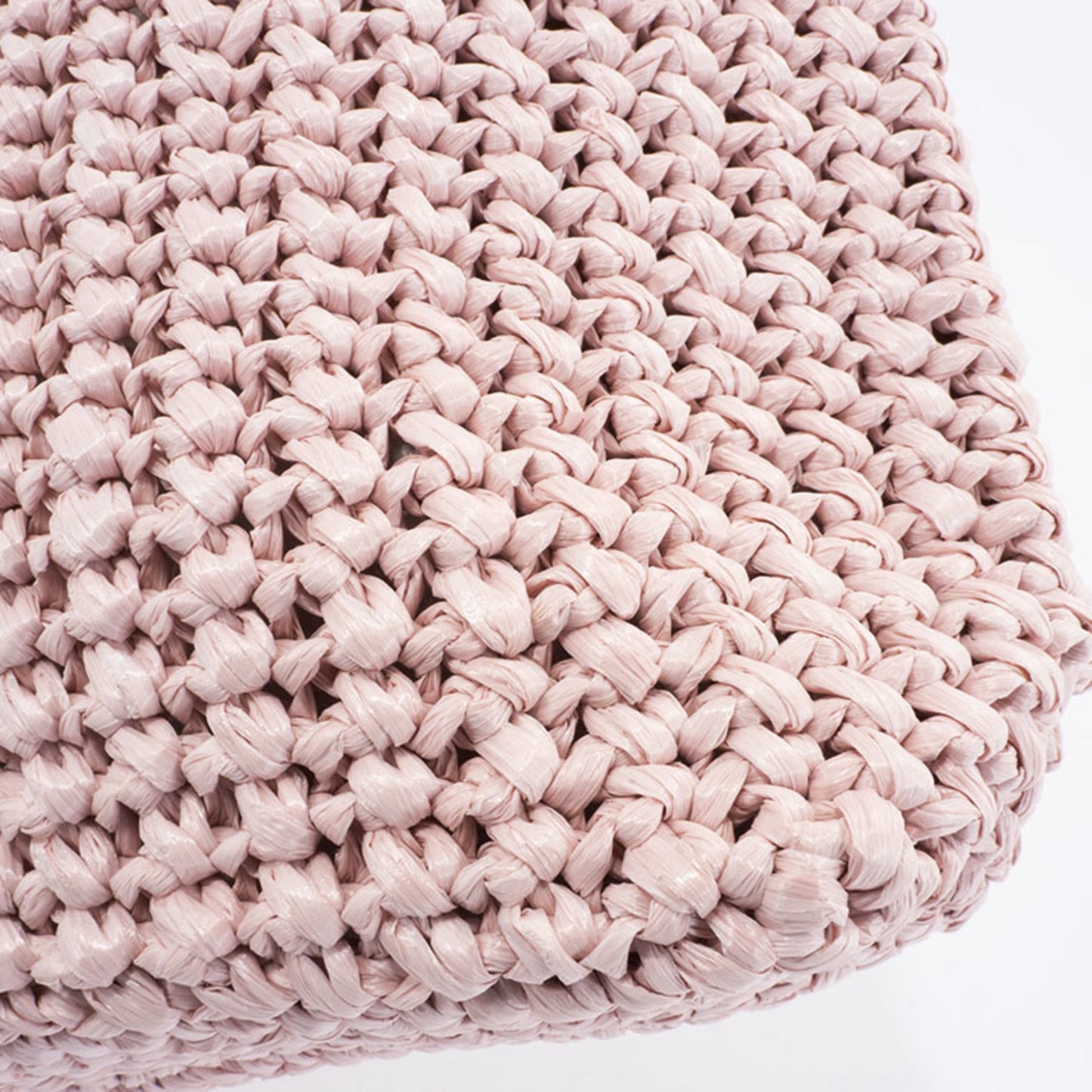 Prada Small Crochet Tote Bag 1Bg422 Raffia-Like Pink
