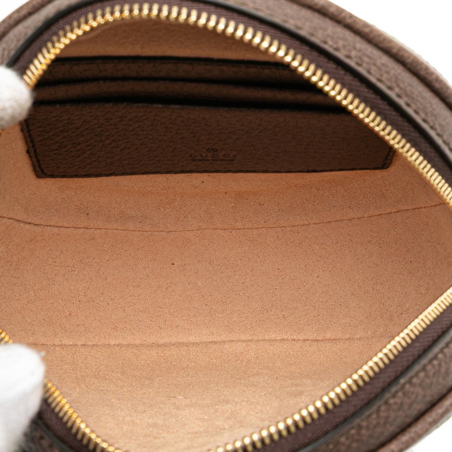 Gucci Gg Supreme Ophidia Pouch 574841 Brown Leather