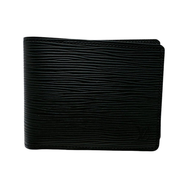 Louis Vuitton Louis Vuitton Bi-Fold Wallet Epi Portefeuille Multiple Leather M60662 Black