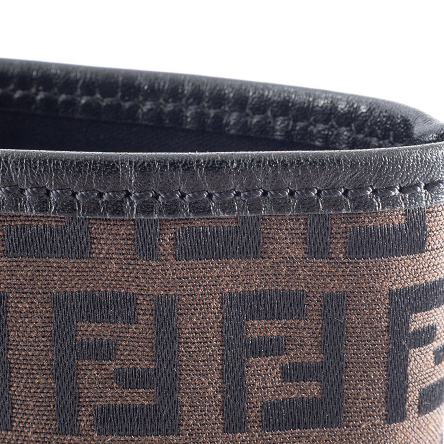 Fendi Zucca Tote Bag 8Bh005 Canvas/Leather Brown