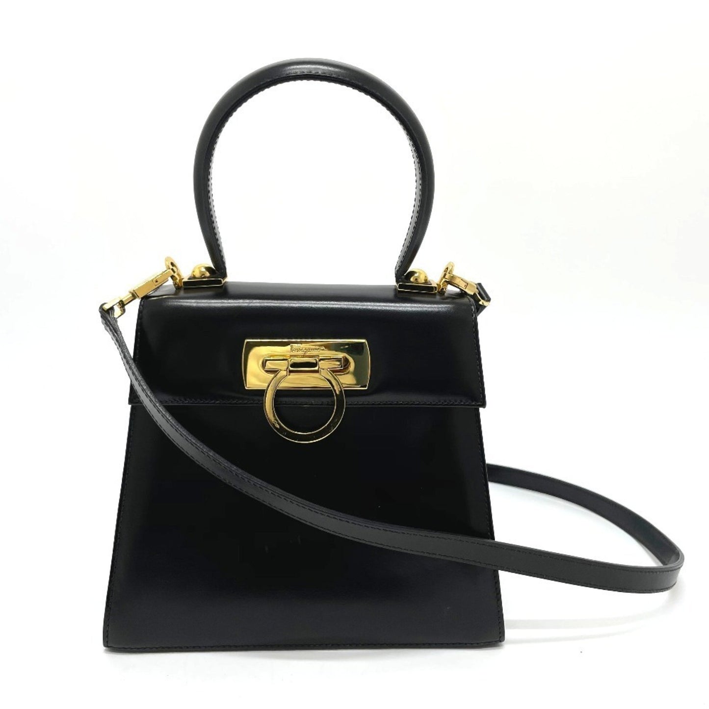 Salvatore Ferragamo Aq-212193 Gancini Shoulder Bag/Handbag