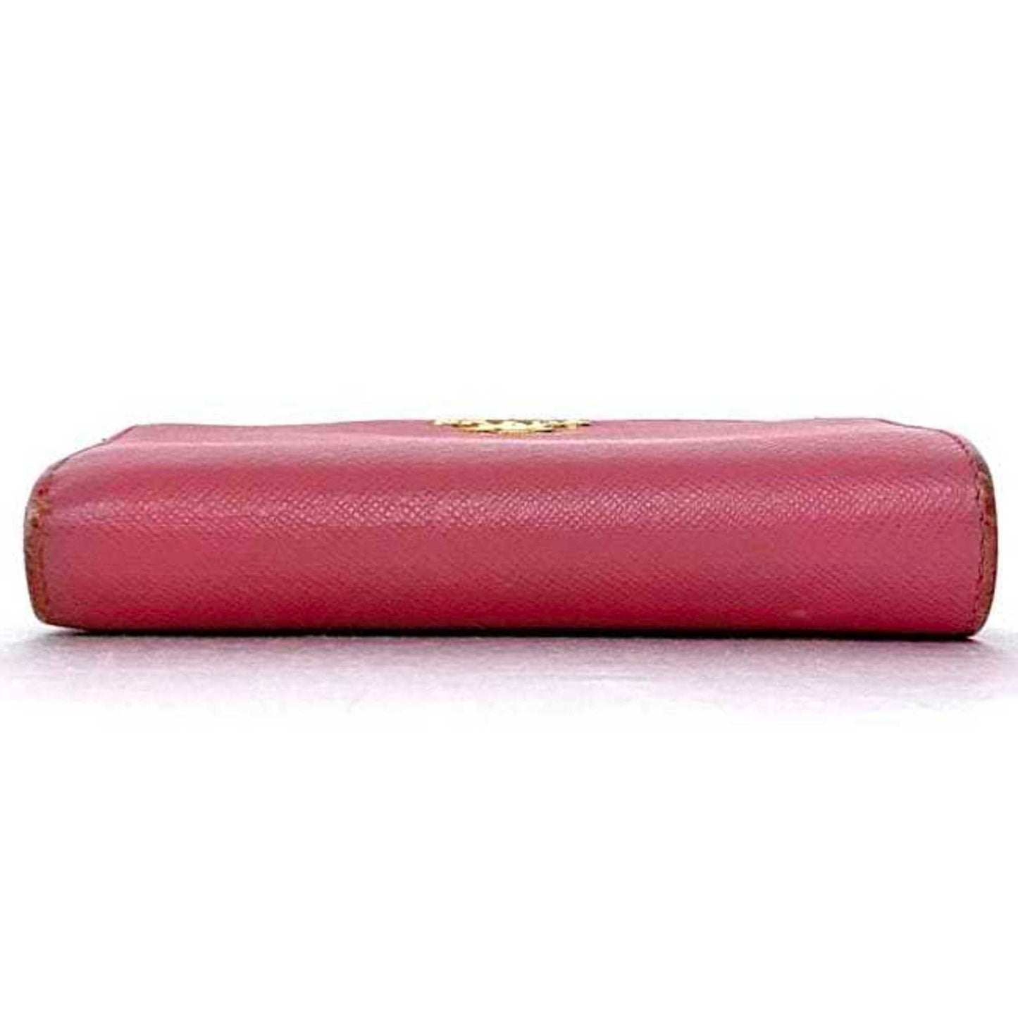 Prada Bi-Fold Wallet Ec-22190 Pink 1Ml225 Saffiano Leather 230 A Prada Compact