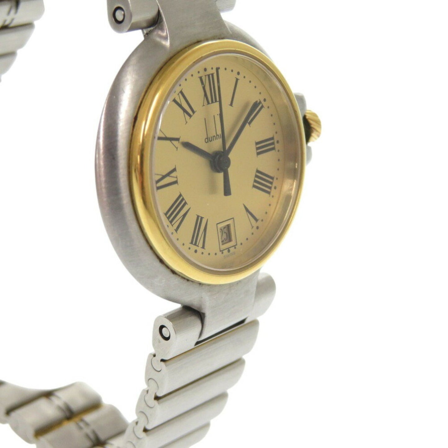 Dunhill Millennium Date Ss Gold Quartz Watch 0029Dunhill