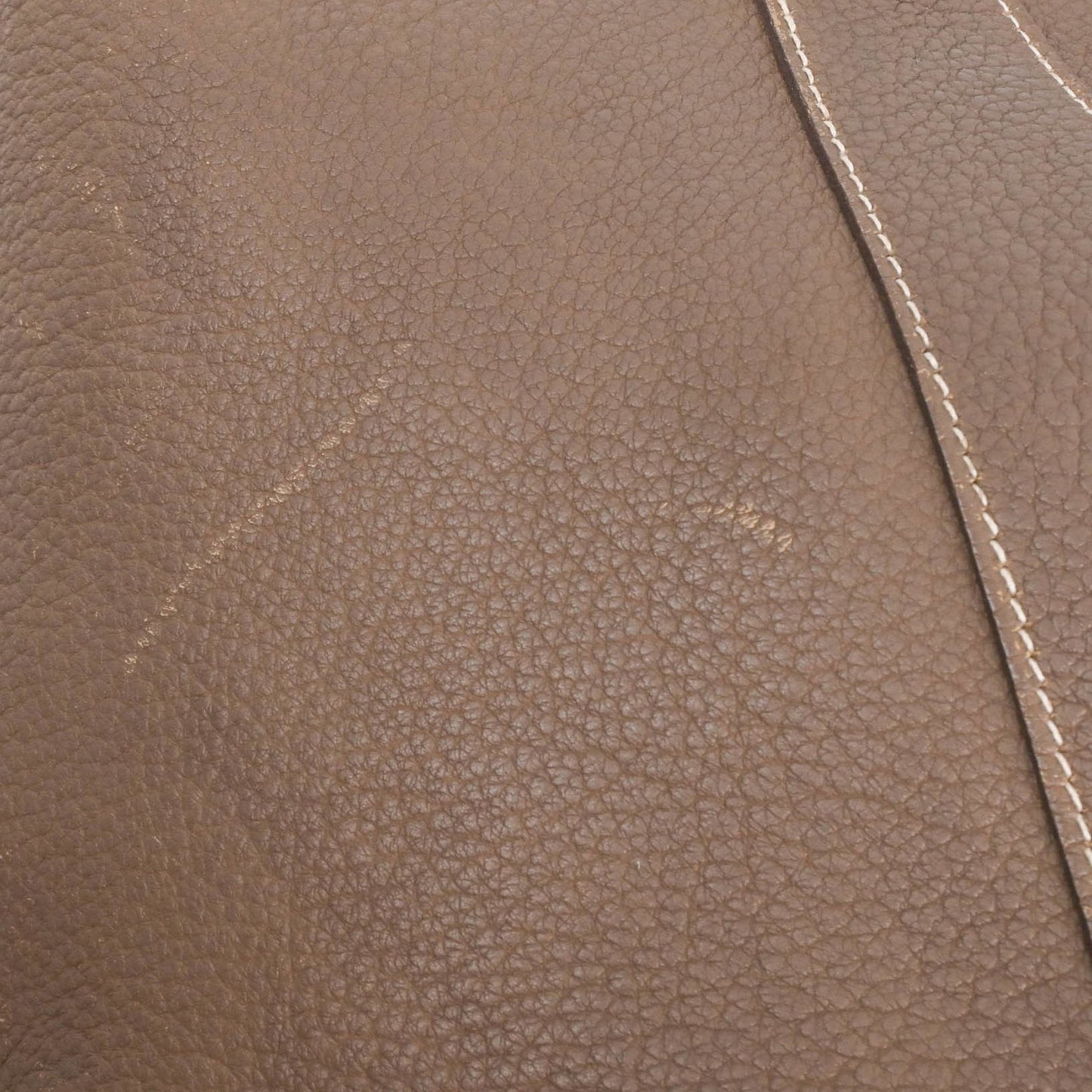 Hermes Garden Pm Handbag Tote Bag Leather Negonda Etoupe #?K