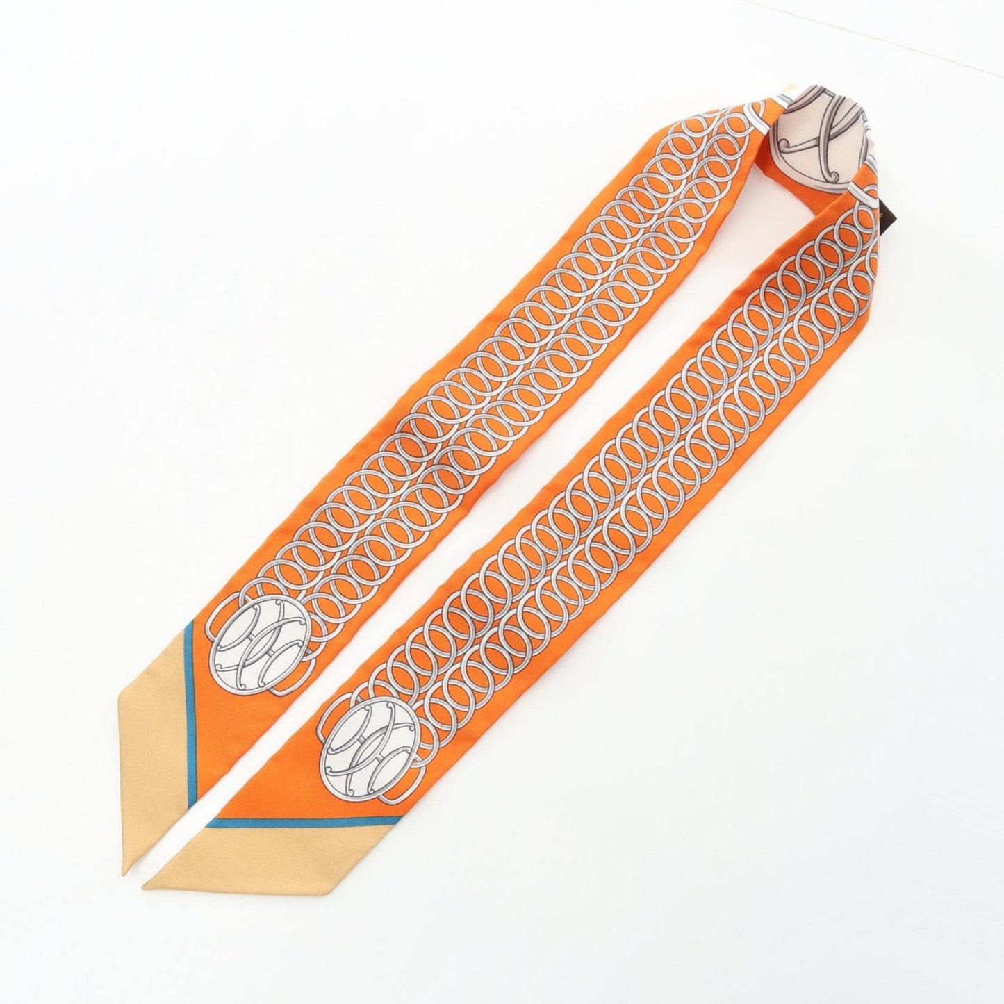 Hermes Herms Twilly Lift Profile Silk Scarf
