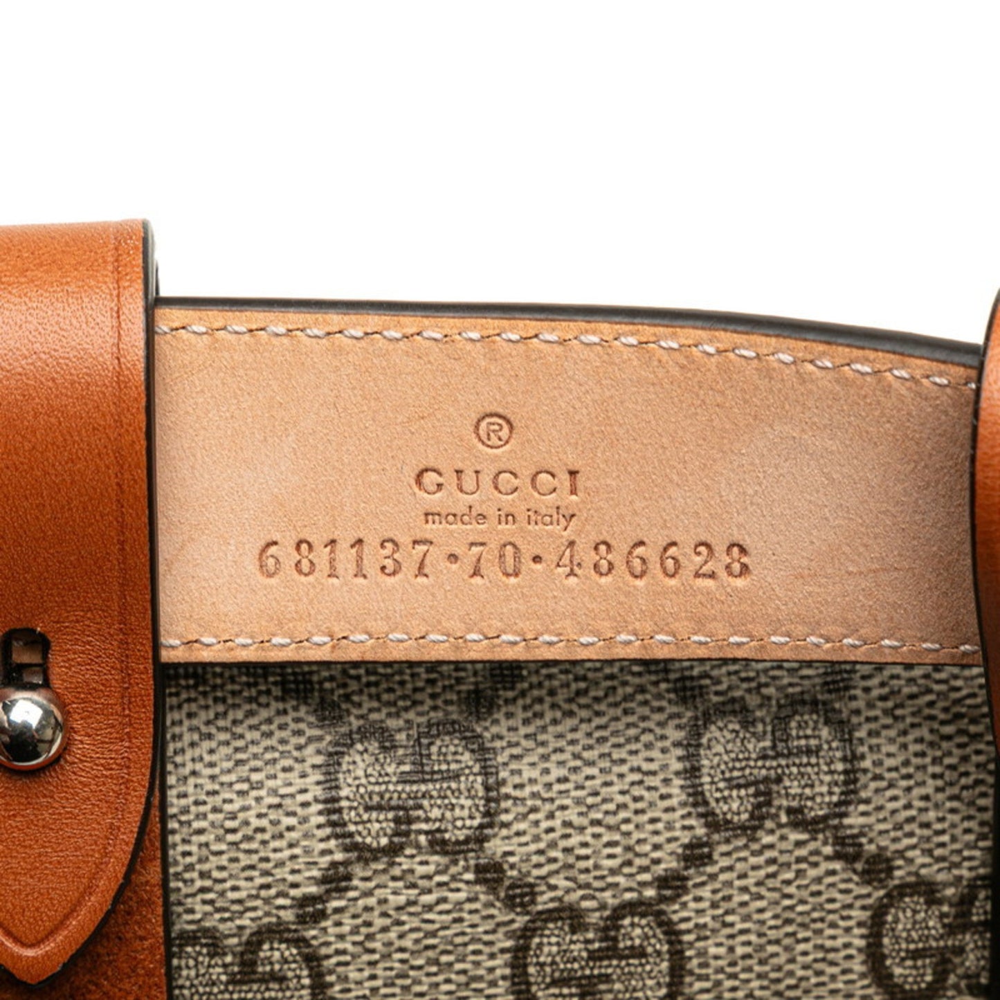 Gucci Gg Supreme Bamboo 1947 Mini Belt Bag/Waist Bag 681137 Beige Brown Pvc Leather