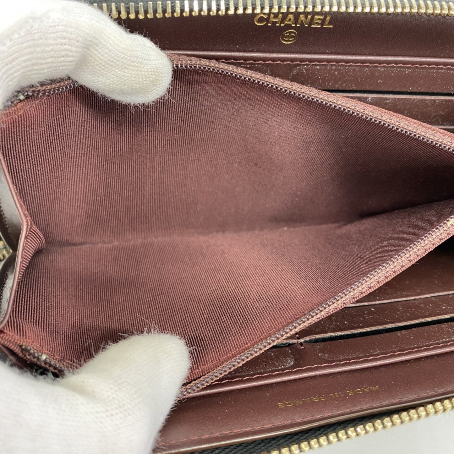 Chanel Matelasse Caviar Leather Long Wallet