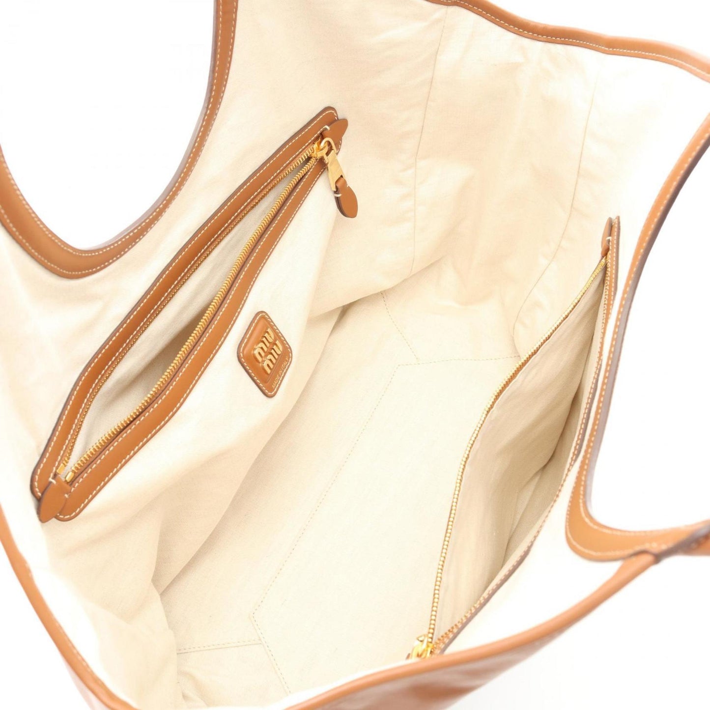 Miu Miu Miu Ivy Large Tote Bag Leather