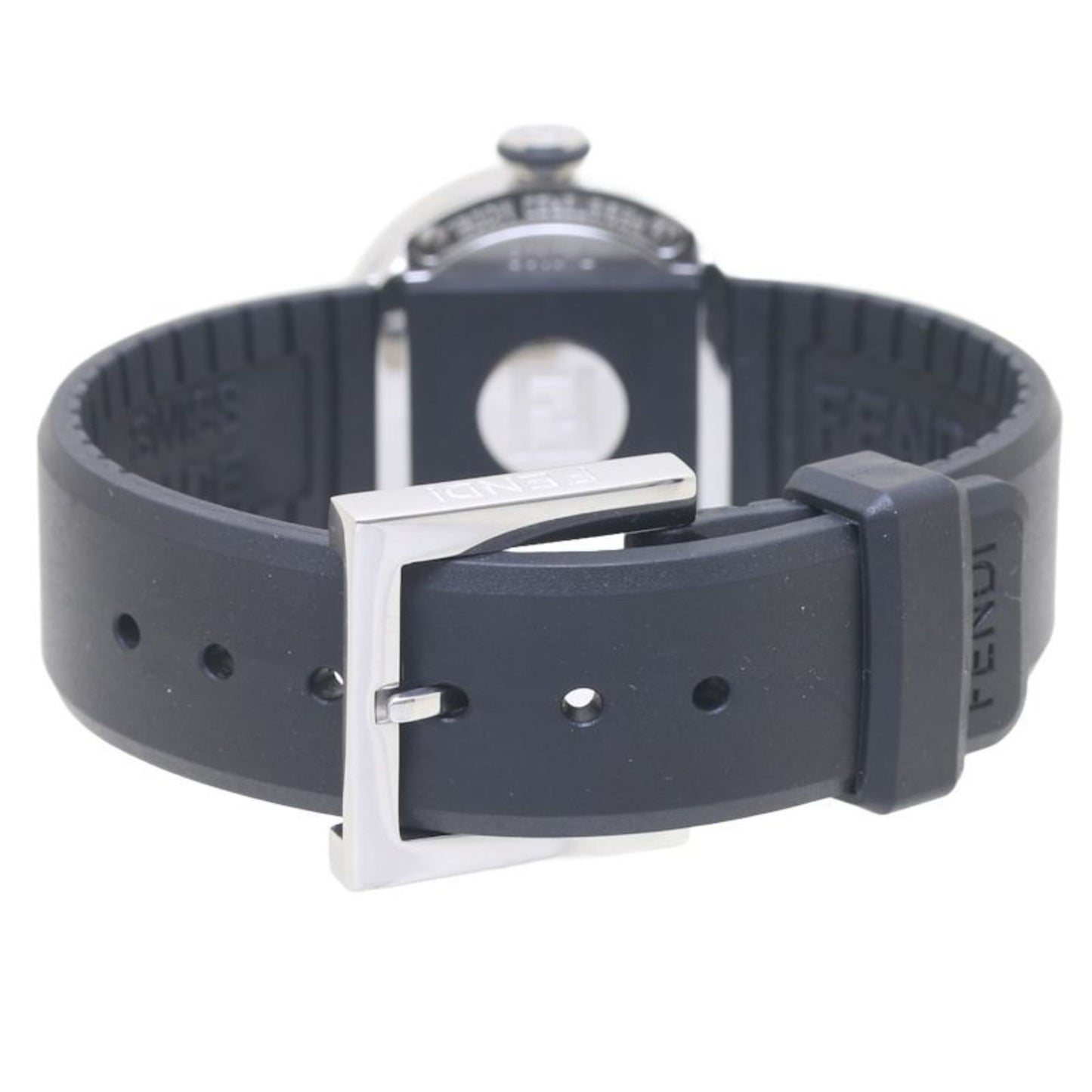 Fendi Boosra F802211 8010L Stainless Steel X Rubber Black