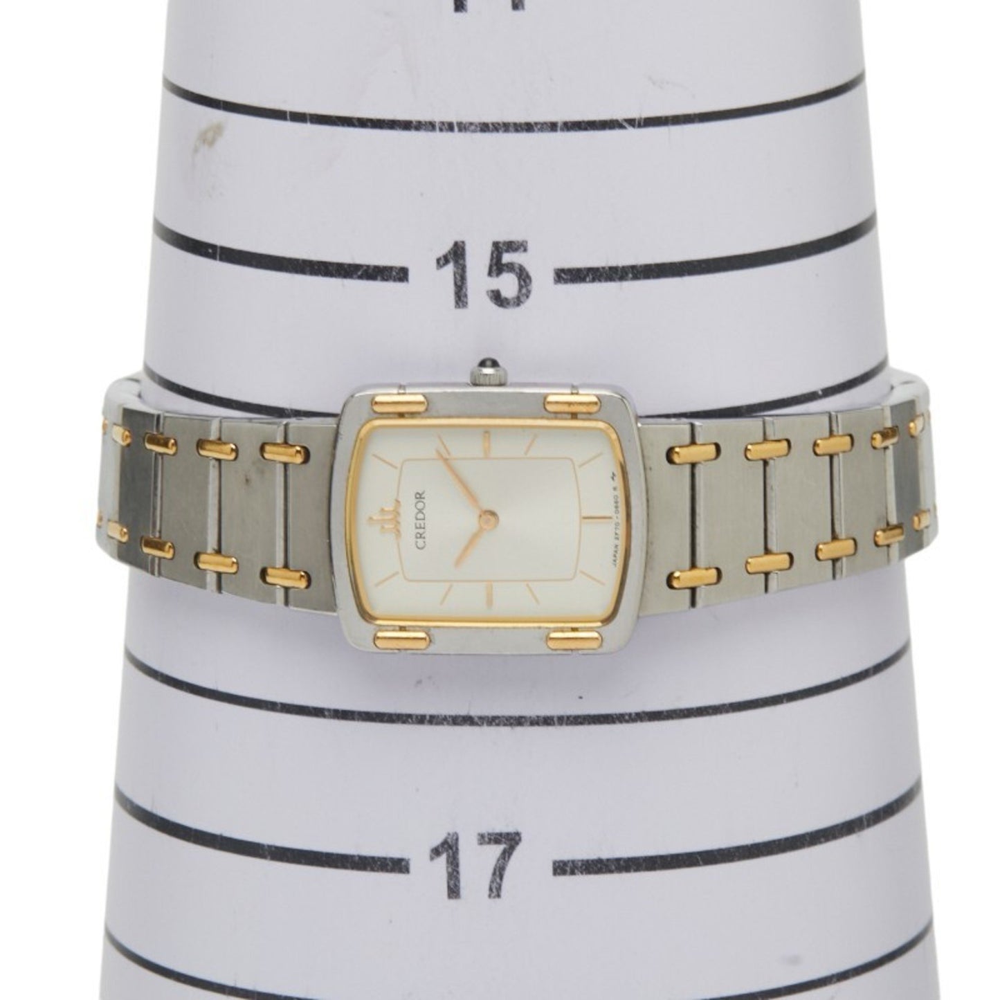 Seiko Credor Watch 2F70-5600 Quartz Silver Dial Stainless Steel Plated