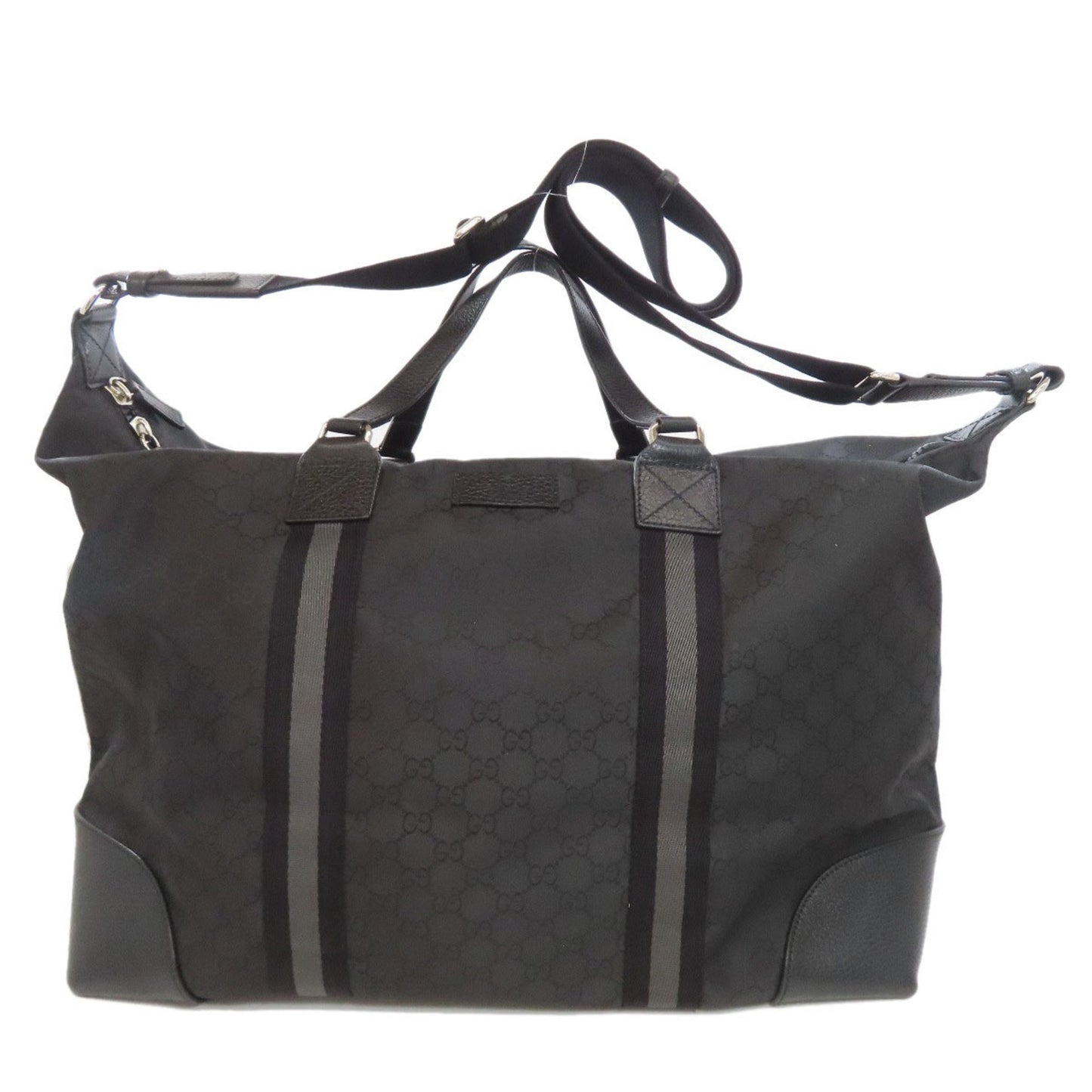Gucci 449180 Gg Outlet Boston Bag Nylon Material