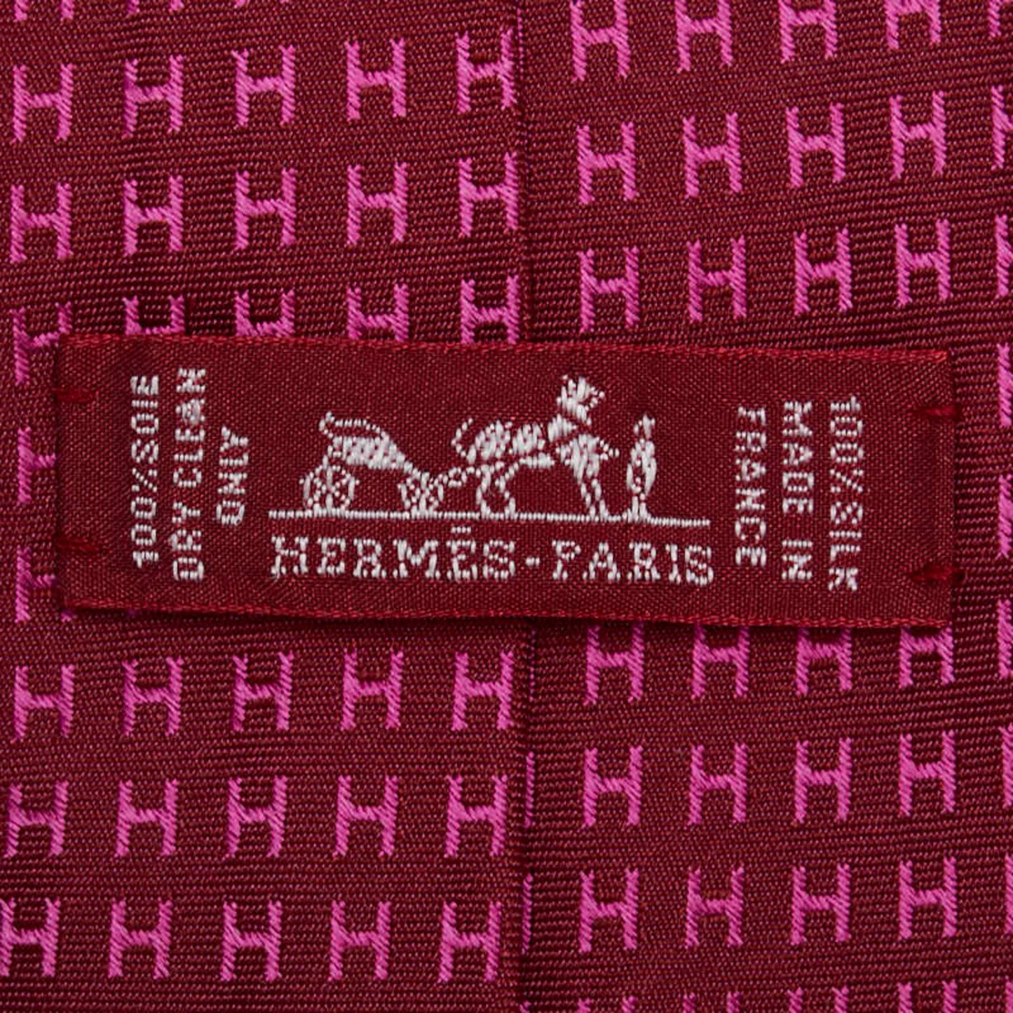Hermes H Logo Tie