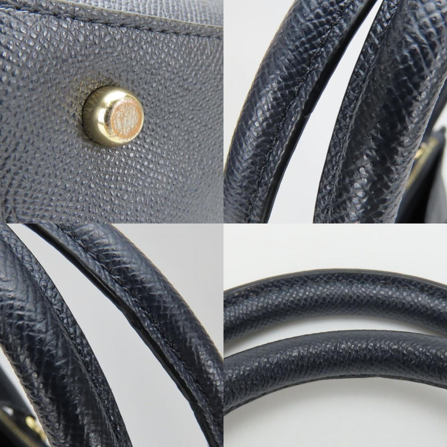 Coach Handbag Crosby Carryall F14928 Leather Navy Shoulder Bag