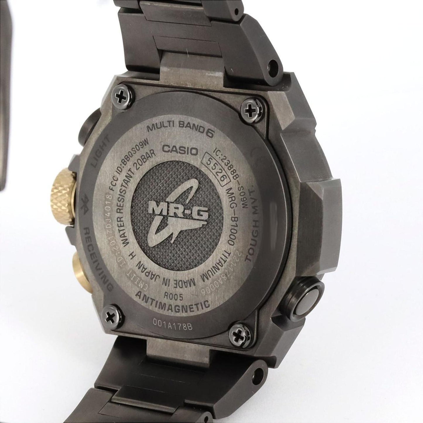 Casio G-Shock Mr-G Radio-Controlled Watch Mrg-B1000Ba-1Ajr Ti Solar Quartz