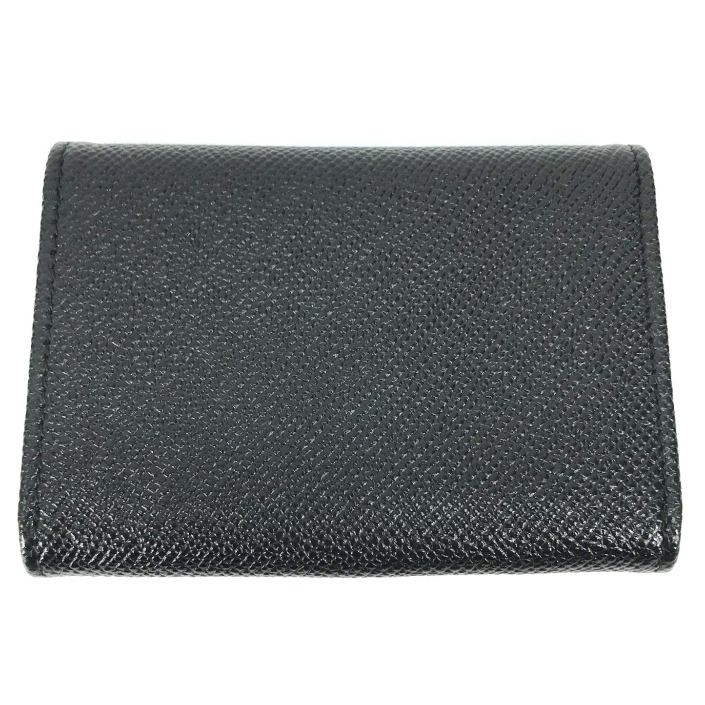 Bvlgari 30420 Bifold Business Card Holder Pass Case Card Case Black