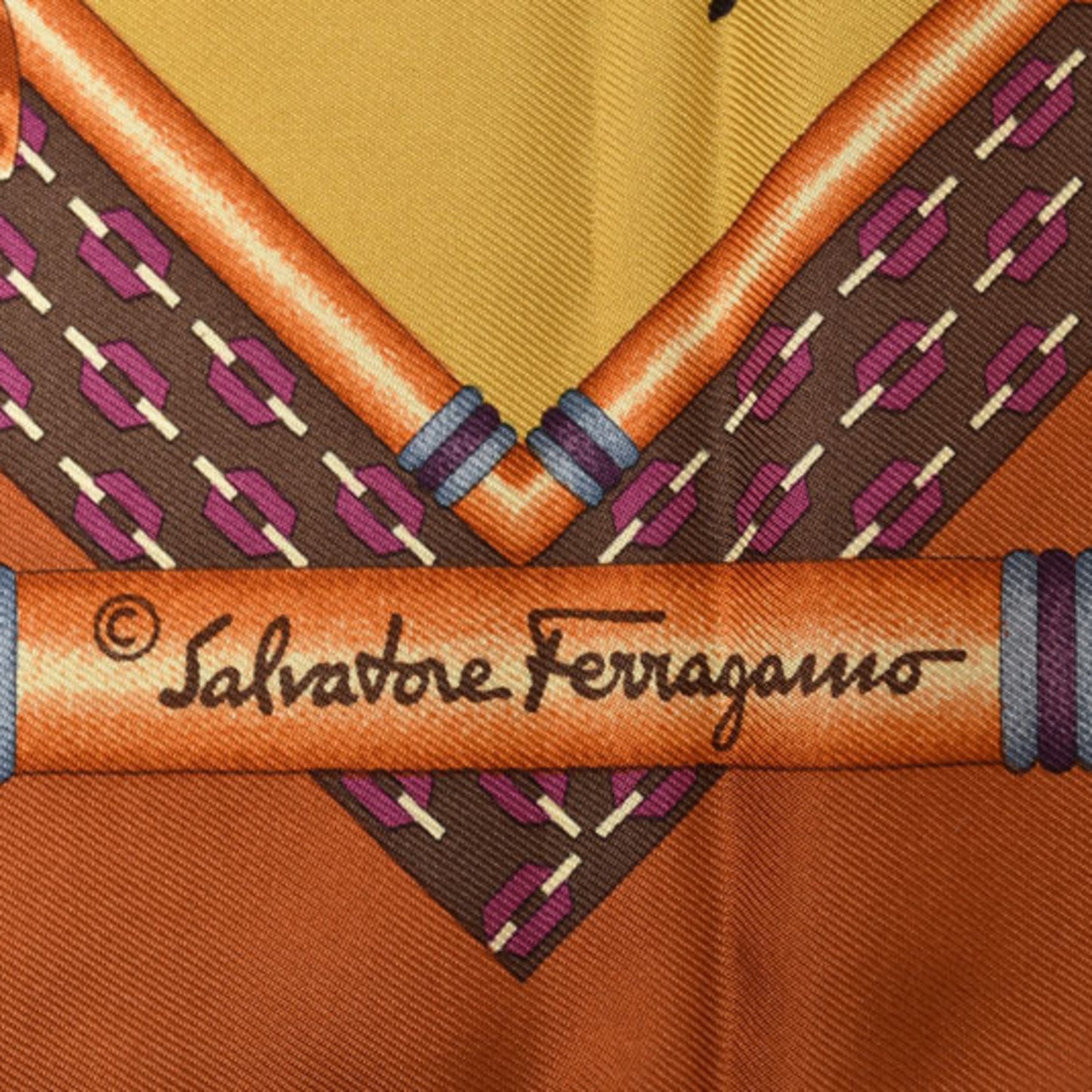 Salvatore Ferragamo Scarf/Muffler With Animal Motif