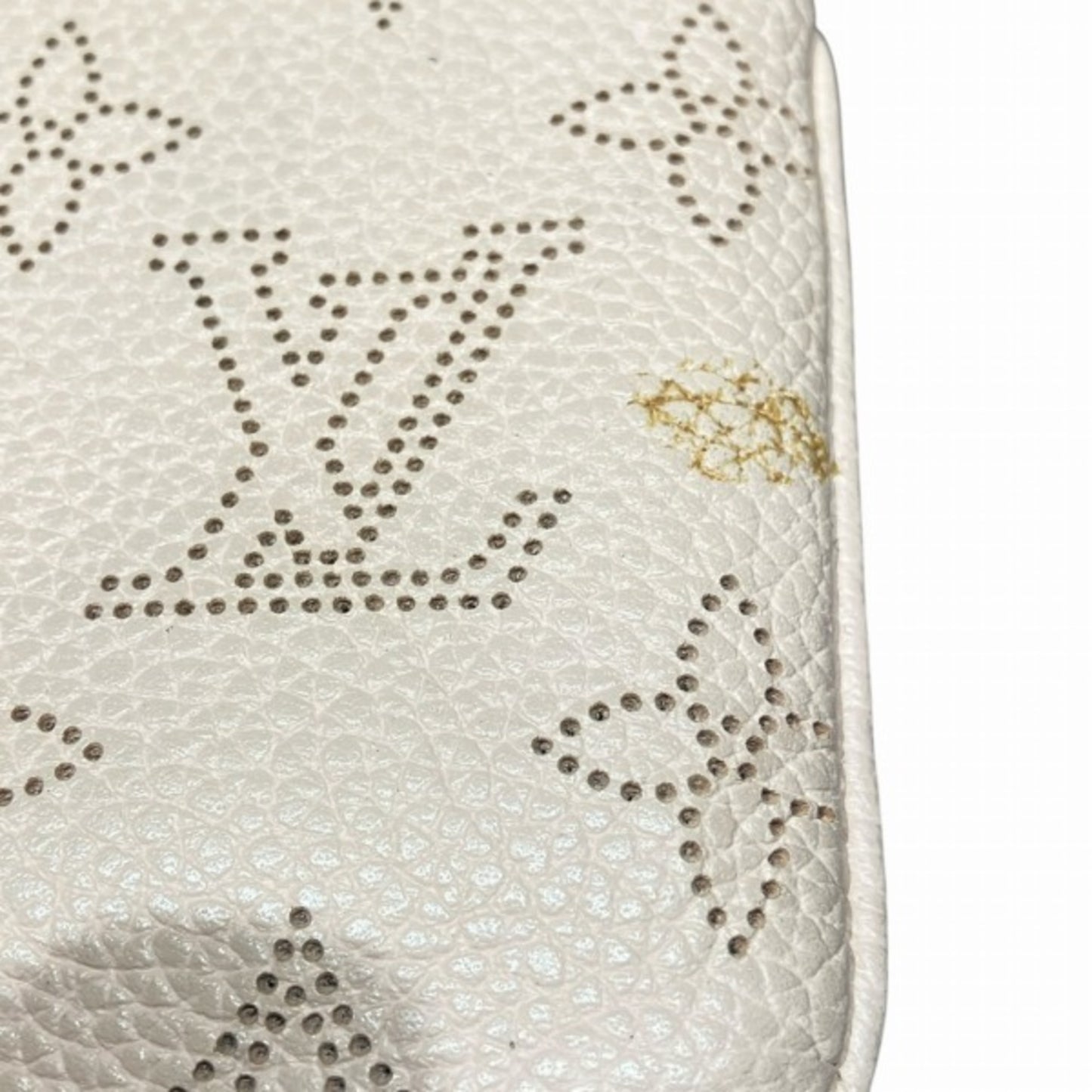 Louis Vuitton Monogram Mahina Pochette Cle Wallet/Coin Case Magnolia M69508 Accessories