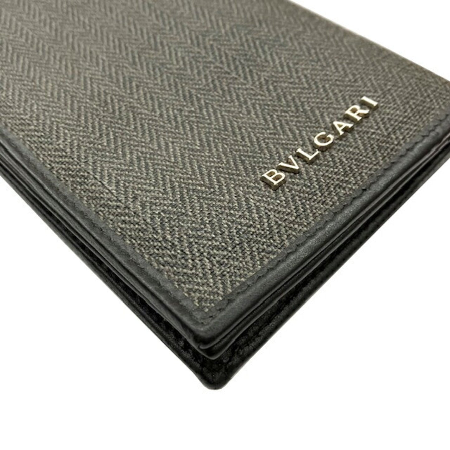 Bvlgari Weekend Bifold Long Wallet 32582 Leather Gray