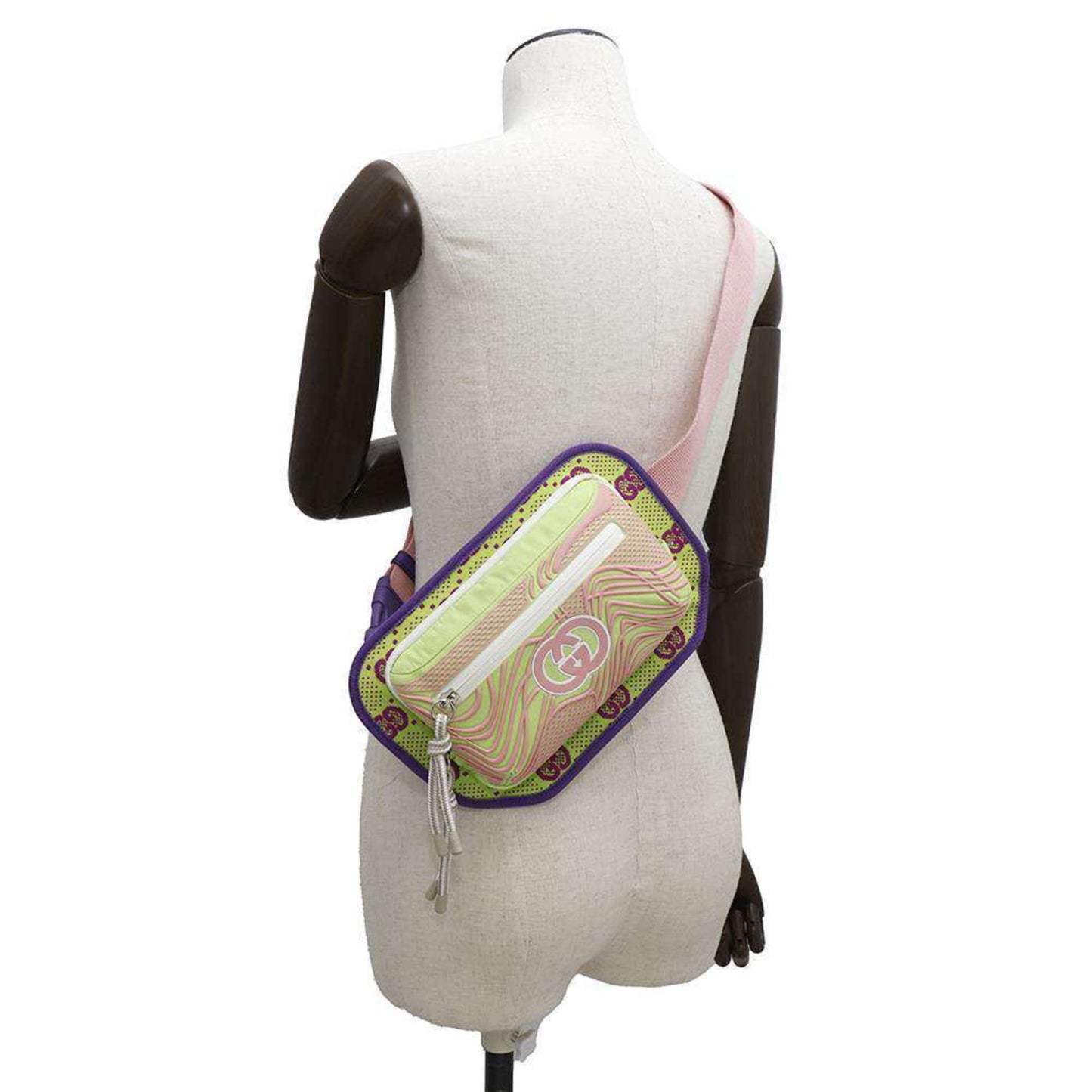 Gucci Body Bag Gg Nylon Belt Rubber 752102 Gucci Waist