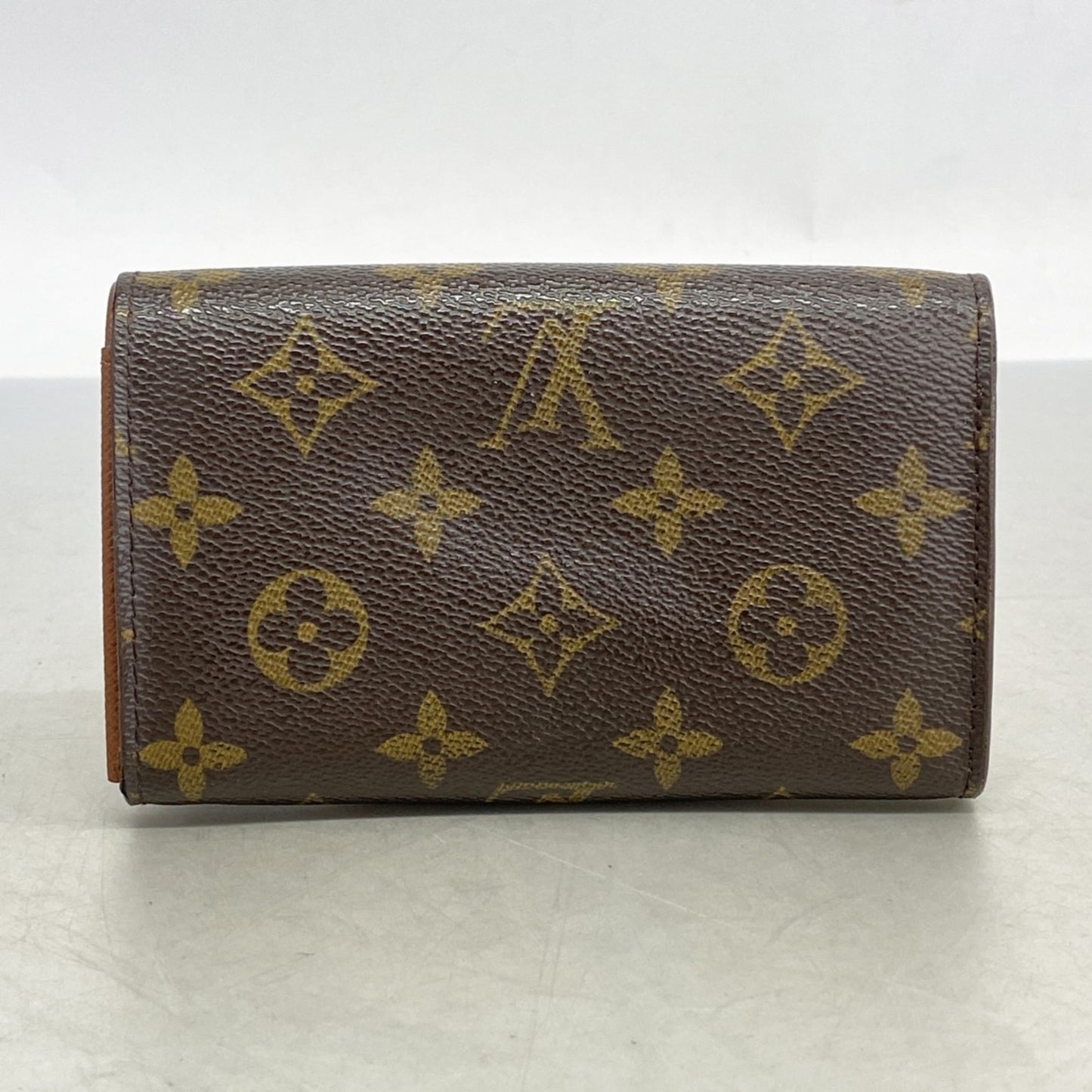 Louis Vuitton Monogram Porte Monnaie-Vieux-Tresor Wallet M61730 Brown