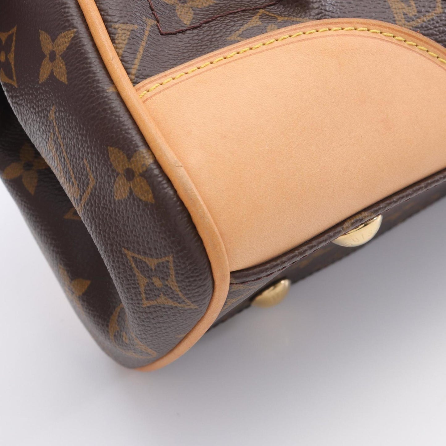 Louis Vuitton Beverly Mm Shoulder Bag Coated Canvas Leather Monogram