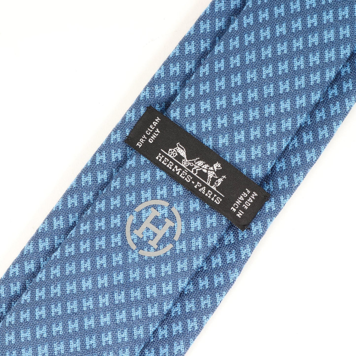 Hermes H-Pattern Wool Tie