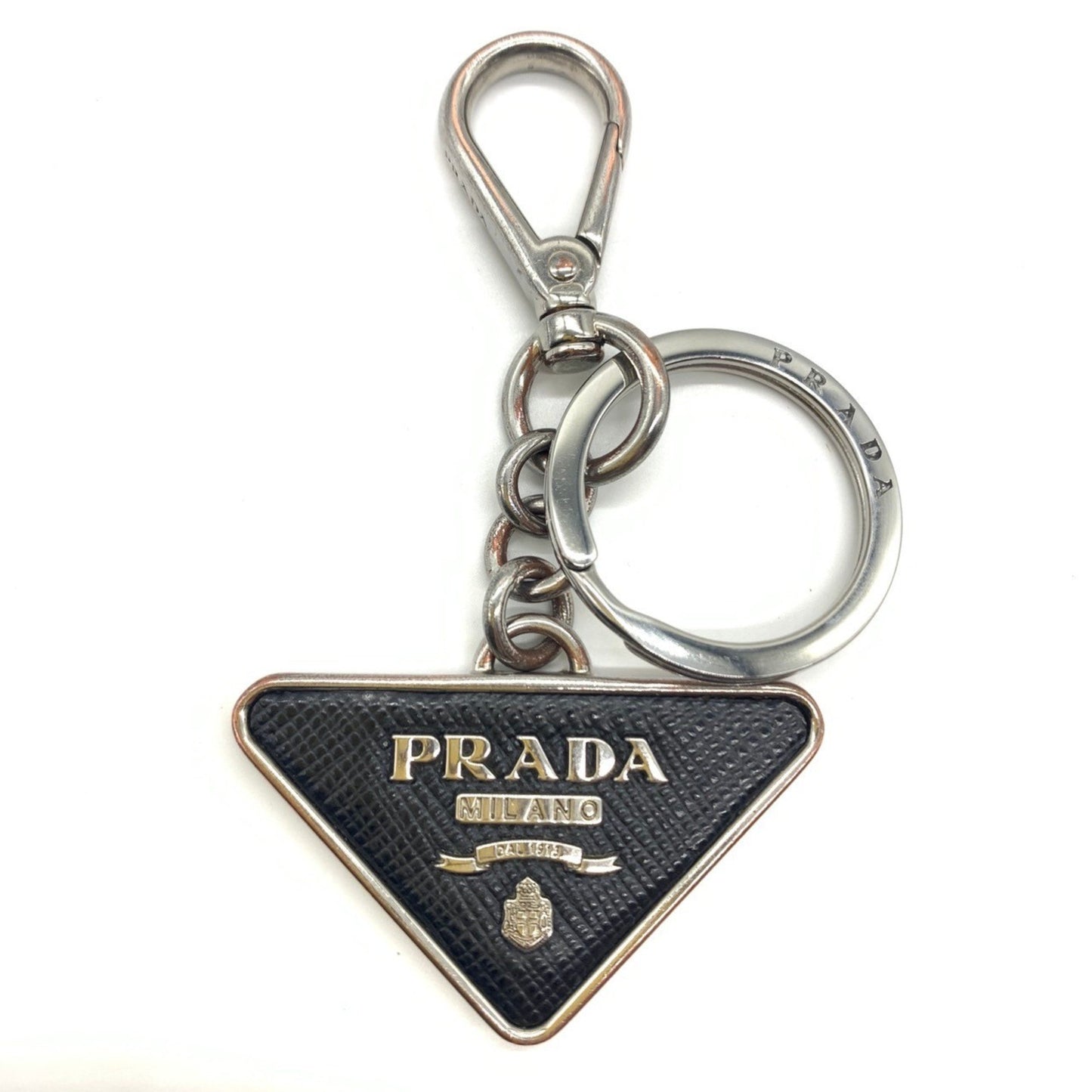 Prada Key Ring Holder Saffiano
