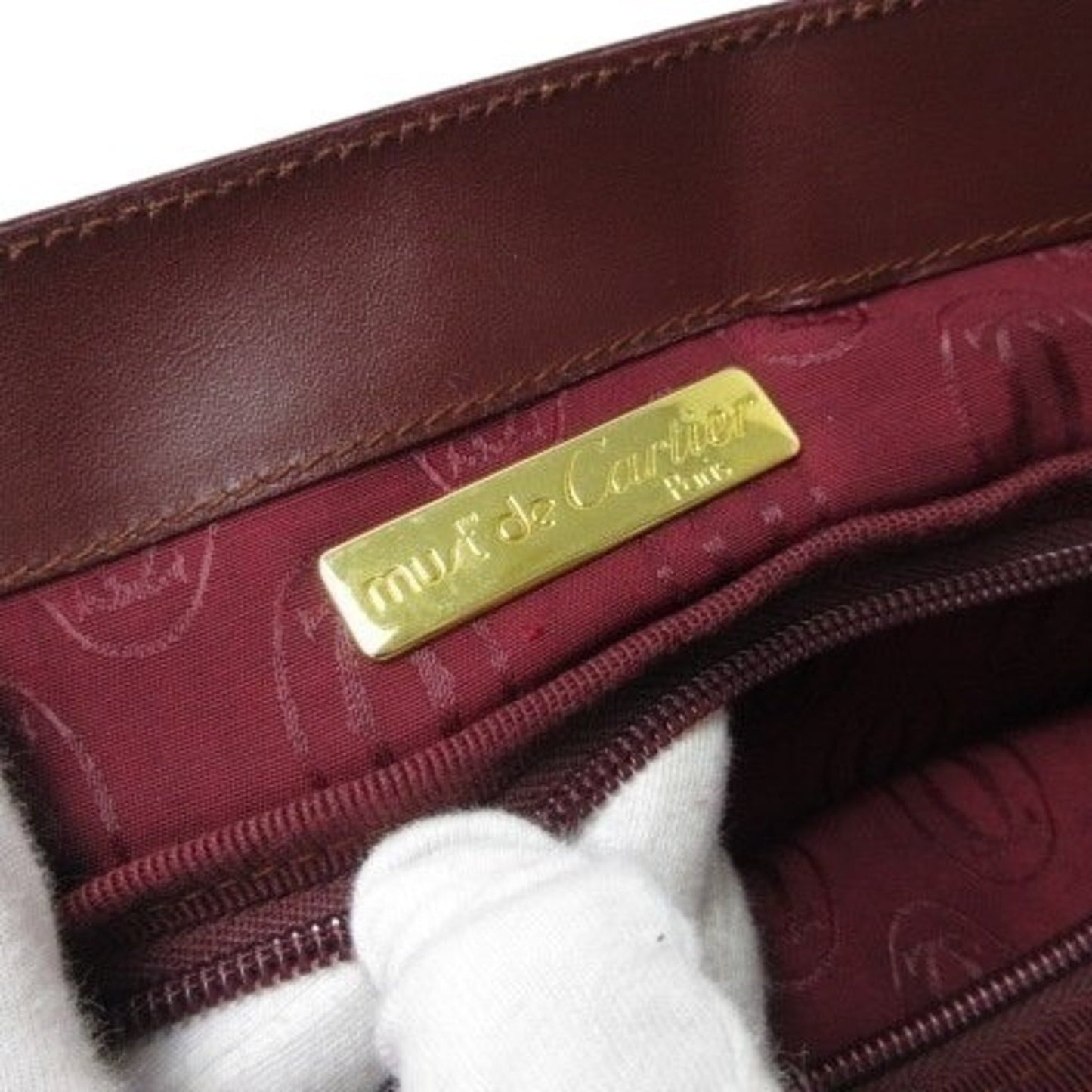 Cartier Must Line Shoulder Bag - Bordeaux Leather
