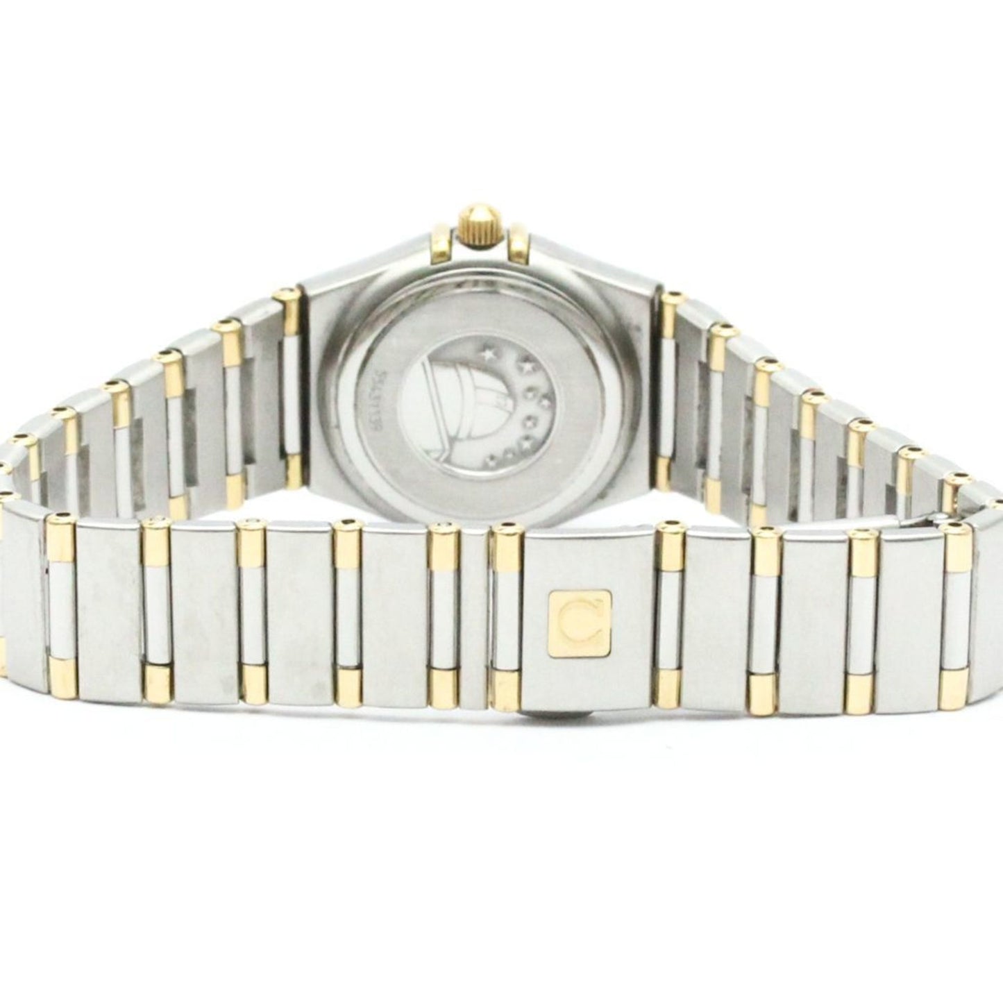 Polished Omega Constellation Diamond 18K Gold Steel Watch 1367.10 Bf581498