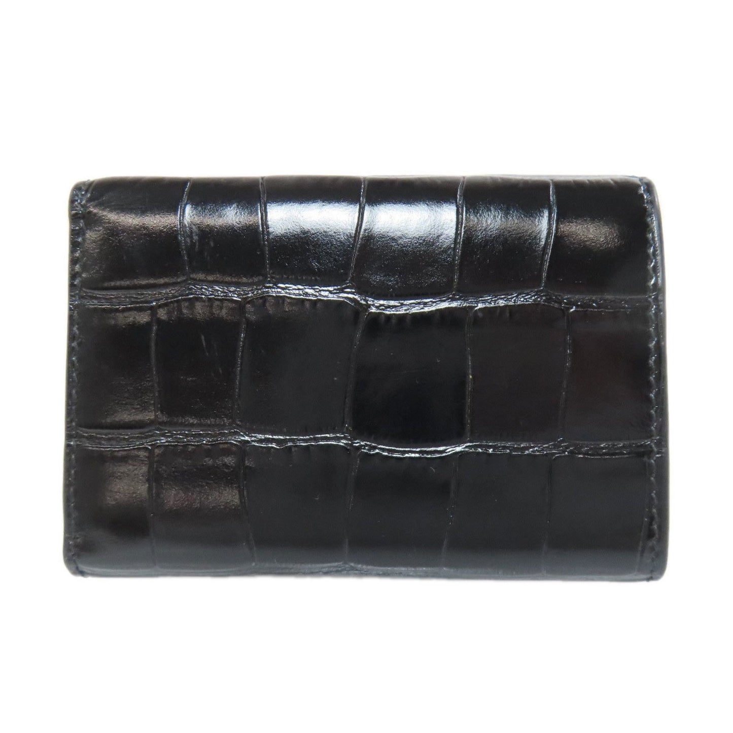 Balenciaga 600212 B Embossed Leather Bi-Fold Wallet