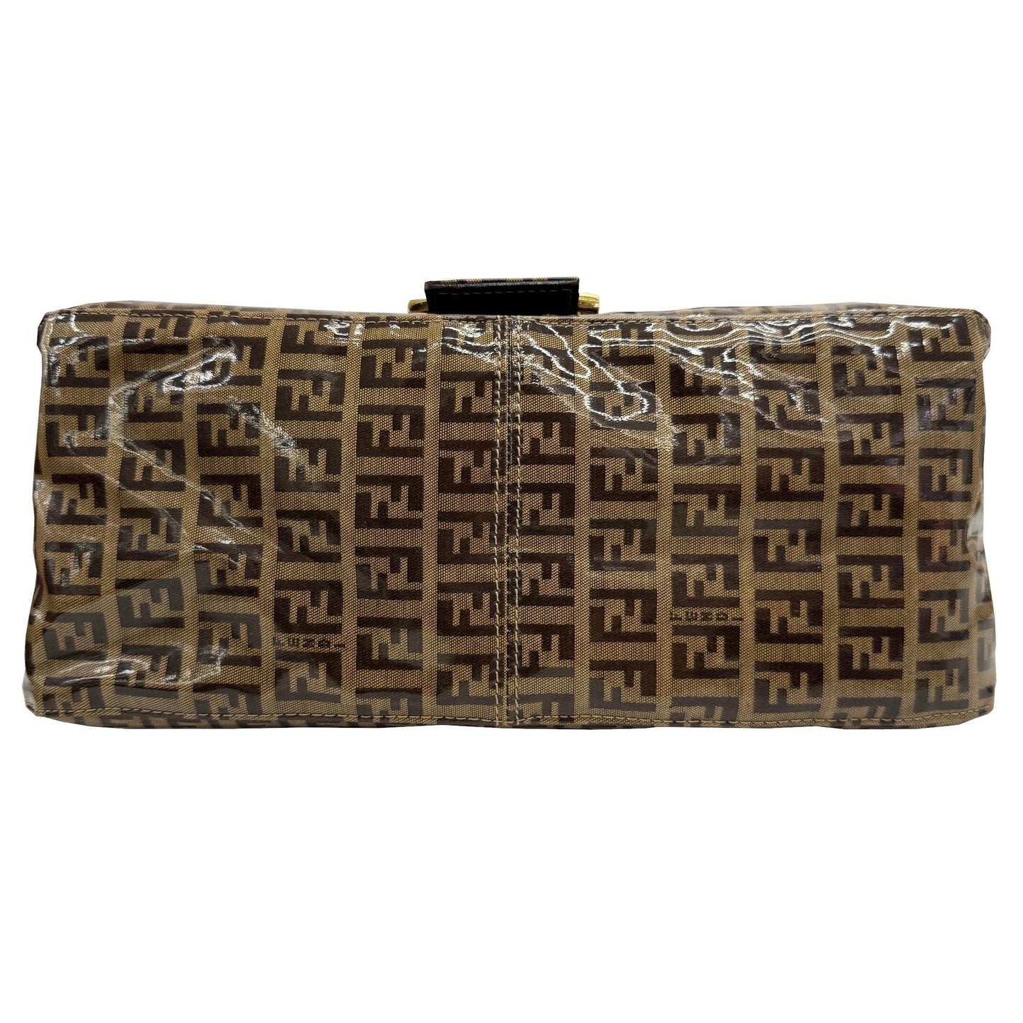 Fendi Mamma Bucket Zucchino Patent 2262/26325/018 Shoulder Bag