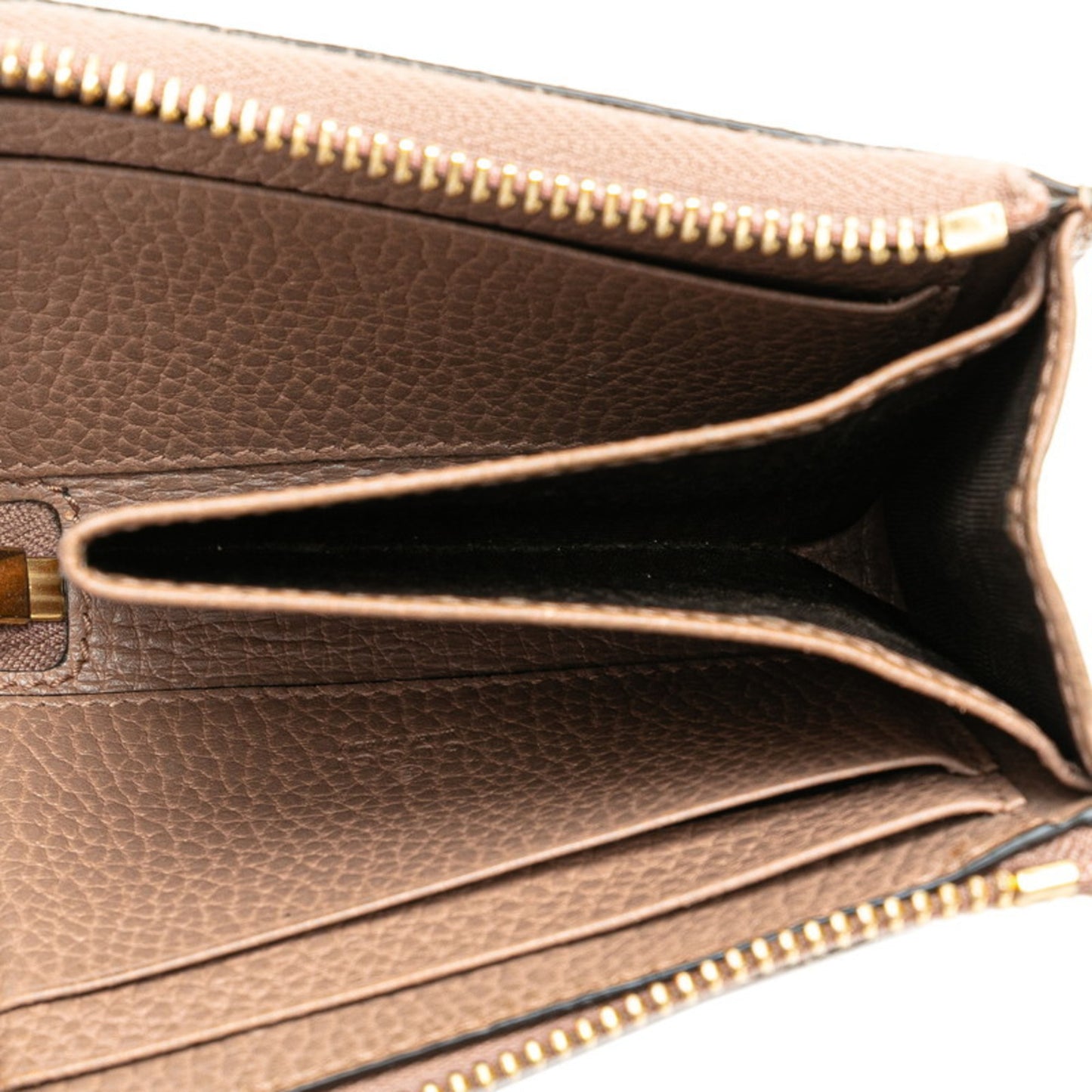 Gucci Gg Marmont L-Shaped Bi-Fold Wallet 658609 Beige Pvc Leather