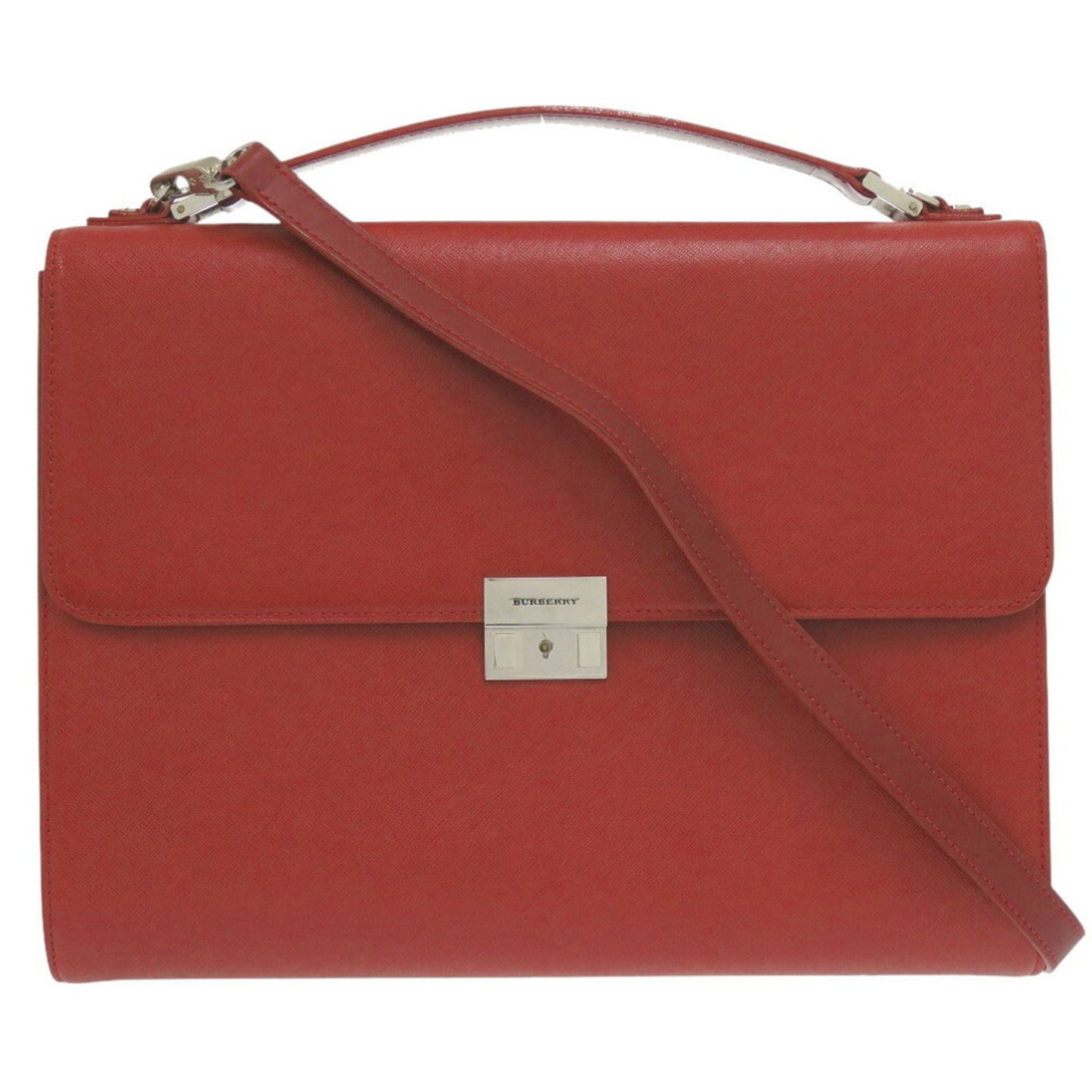 Burberry Leather Red Bag 1797Burberry