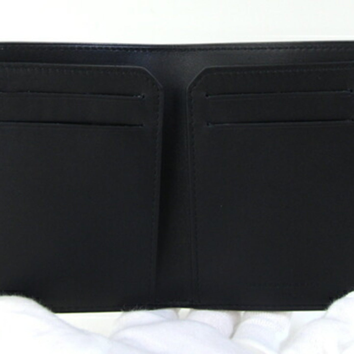 Dunhill Card Case Duke Metallic Du18F2470Dc074 Silver Black Patent Leather Pass Business Holder