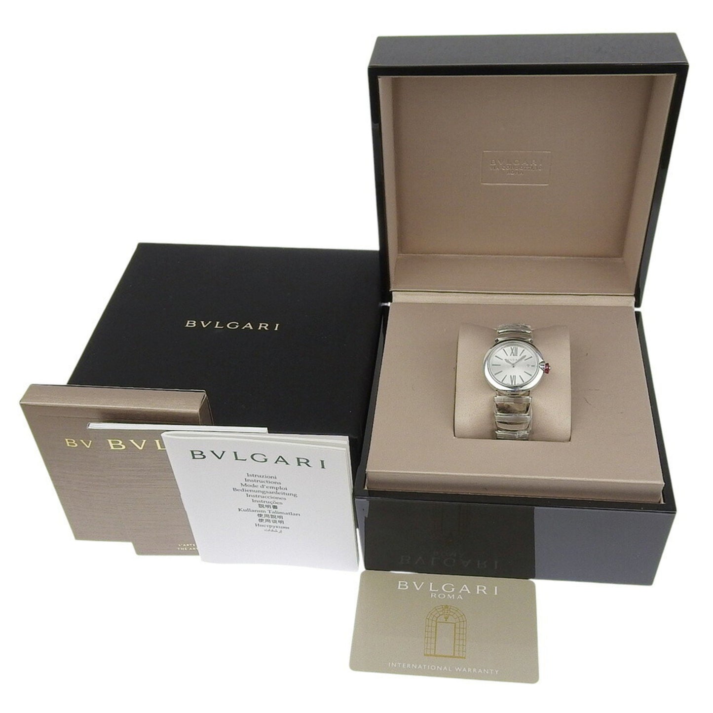 Bvlgari Le Chair Watch Lu28S/Lu28C6S Stainless Steel Quartz Analog Display