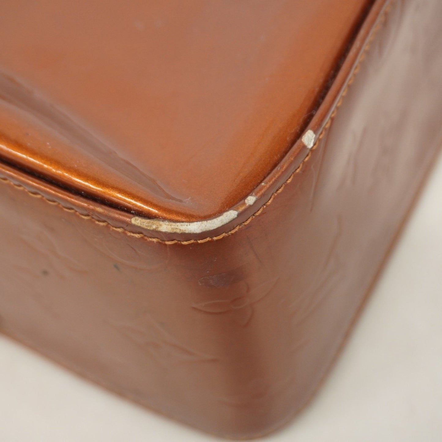 Louis Vuitton Vernis Columbus Tote Bag M91134 Bronze
