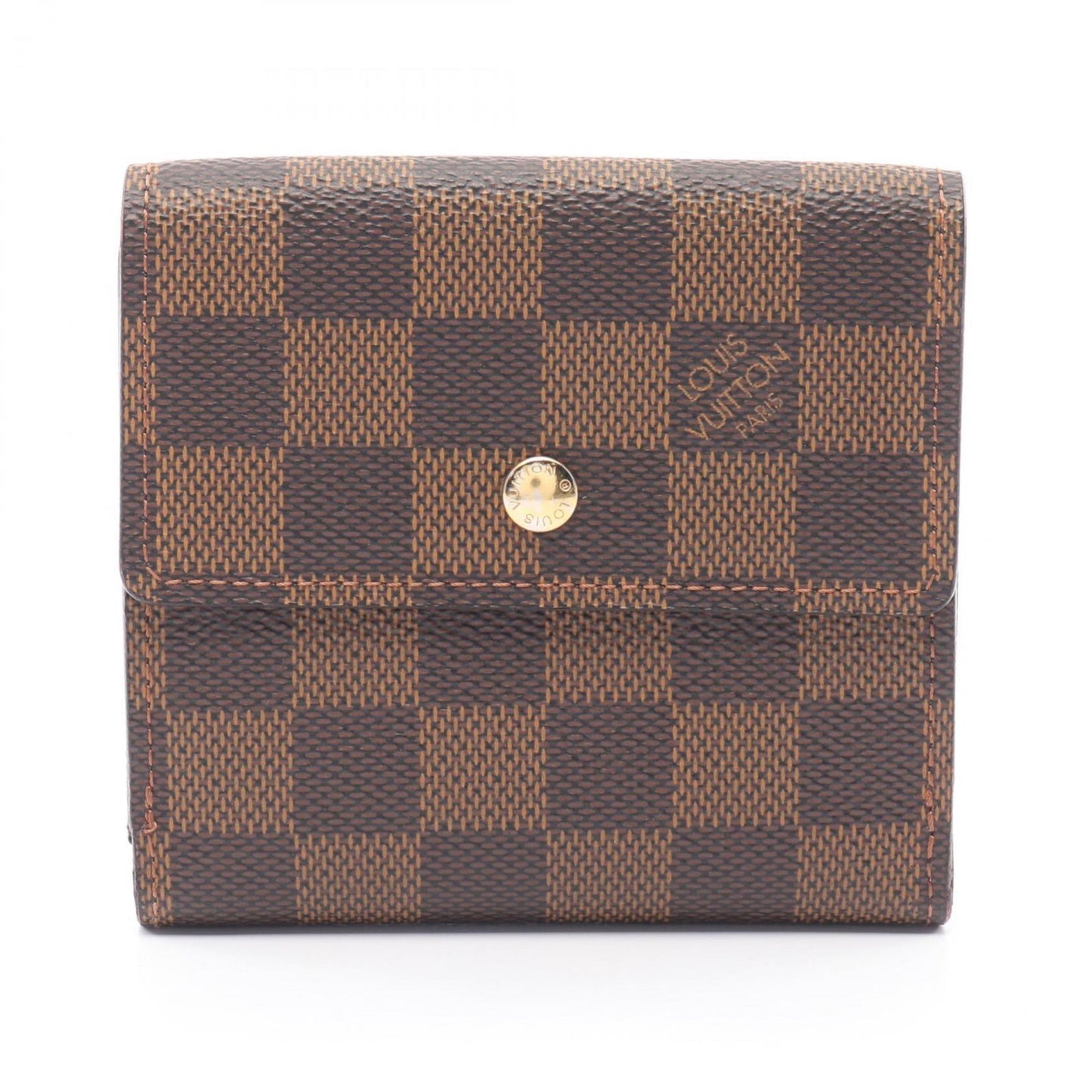 Louis Vuitton Louis Vuitton Portefeuille Elise W Wallet Coated Canvas Leather Damier