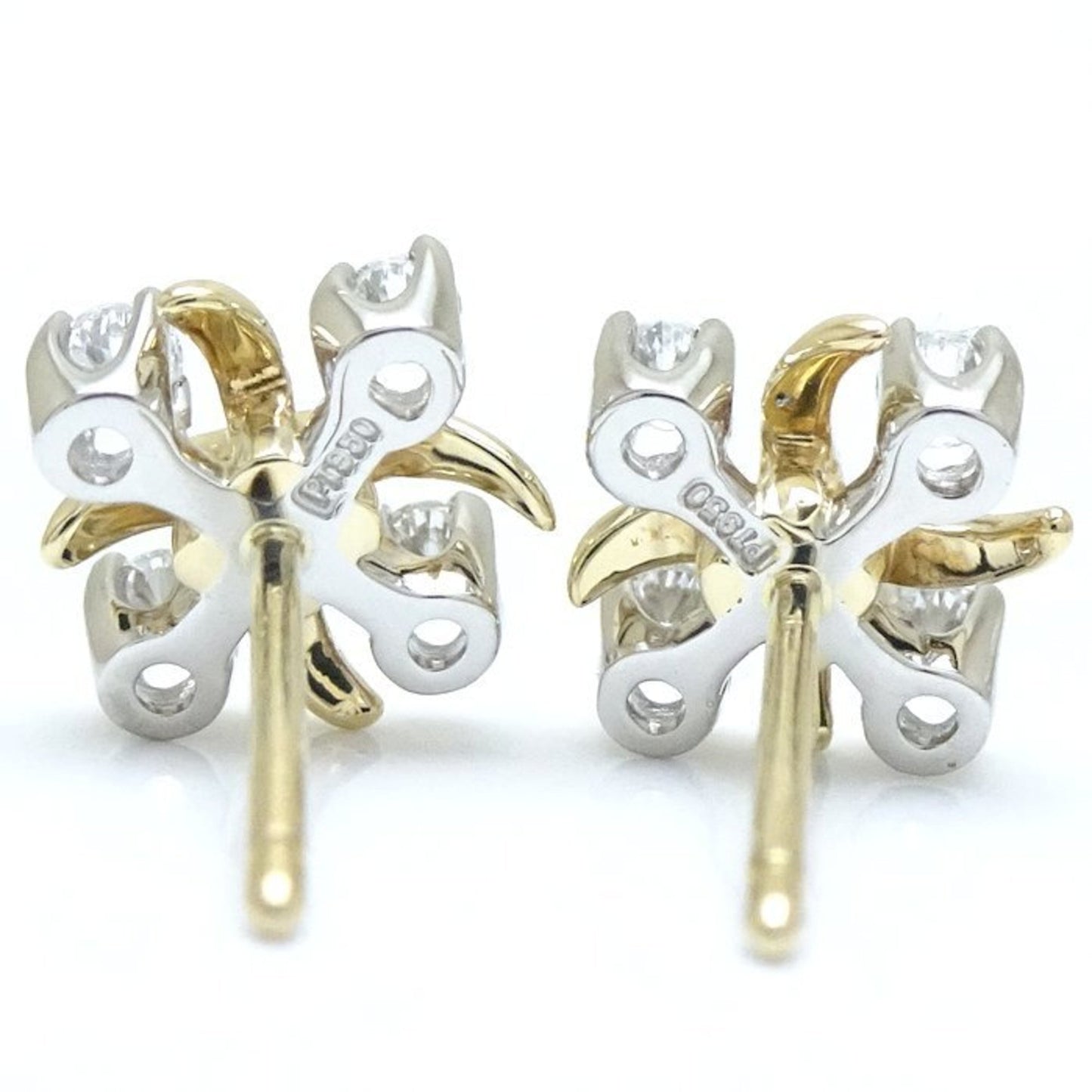 Tiffany&Co. Tiffany Schlumberger Earrings Diamond K18Yg Yellow Gold X Pt950 Platinum 293415