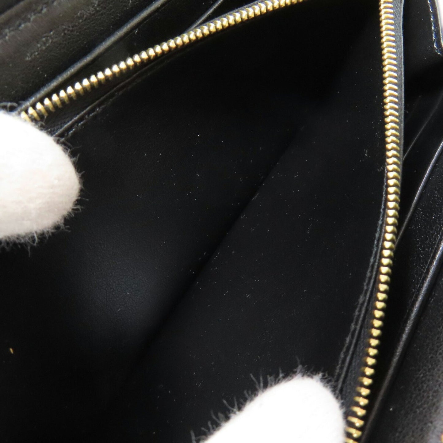 Celine Round Long Wallet Leather