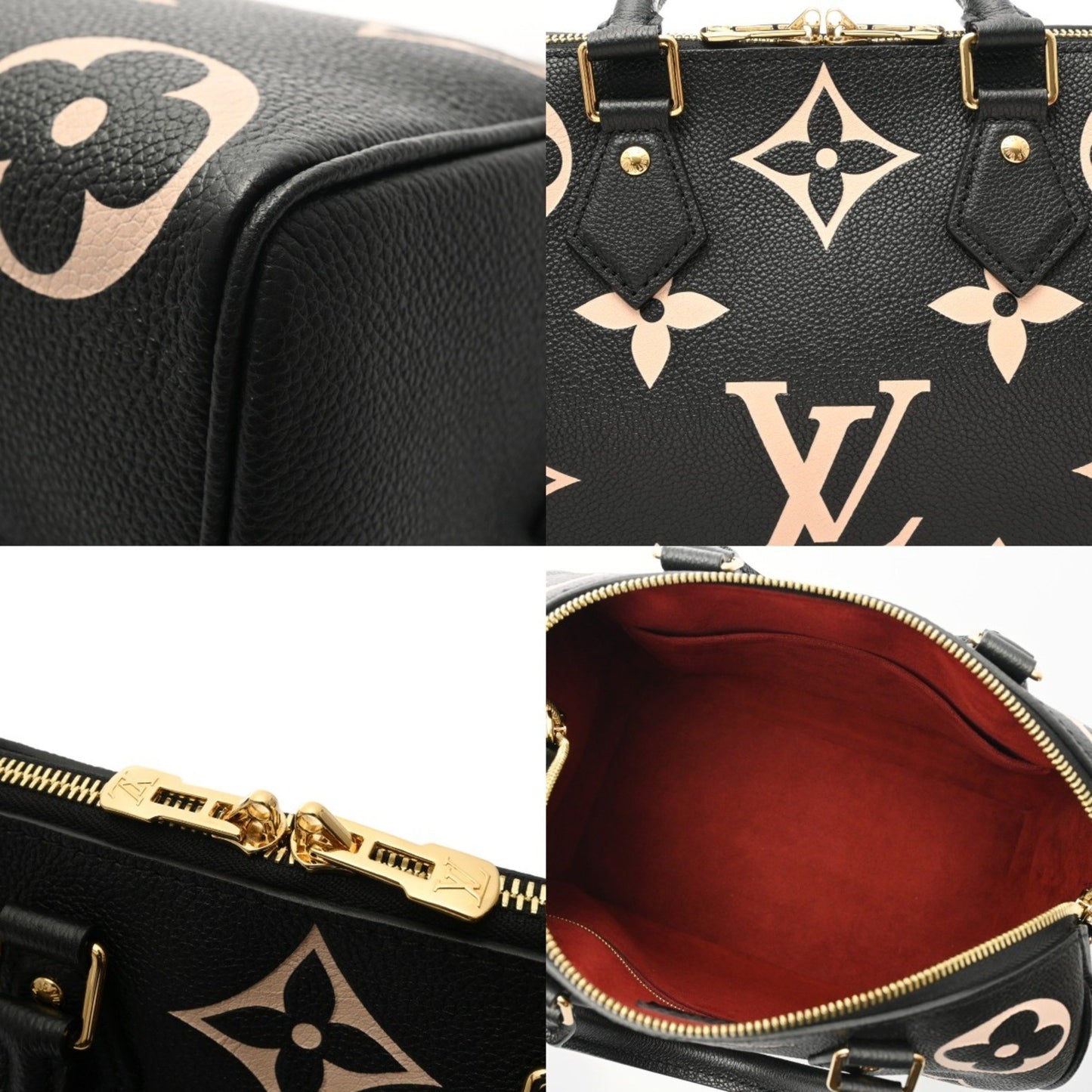 Louis Vuitton Louis Vuitton Monogram Empreinte Speedy 25 Black M58947