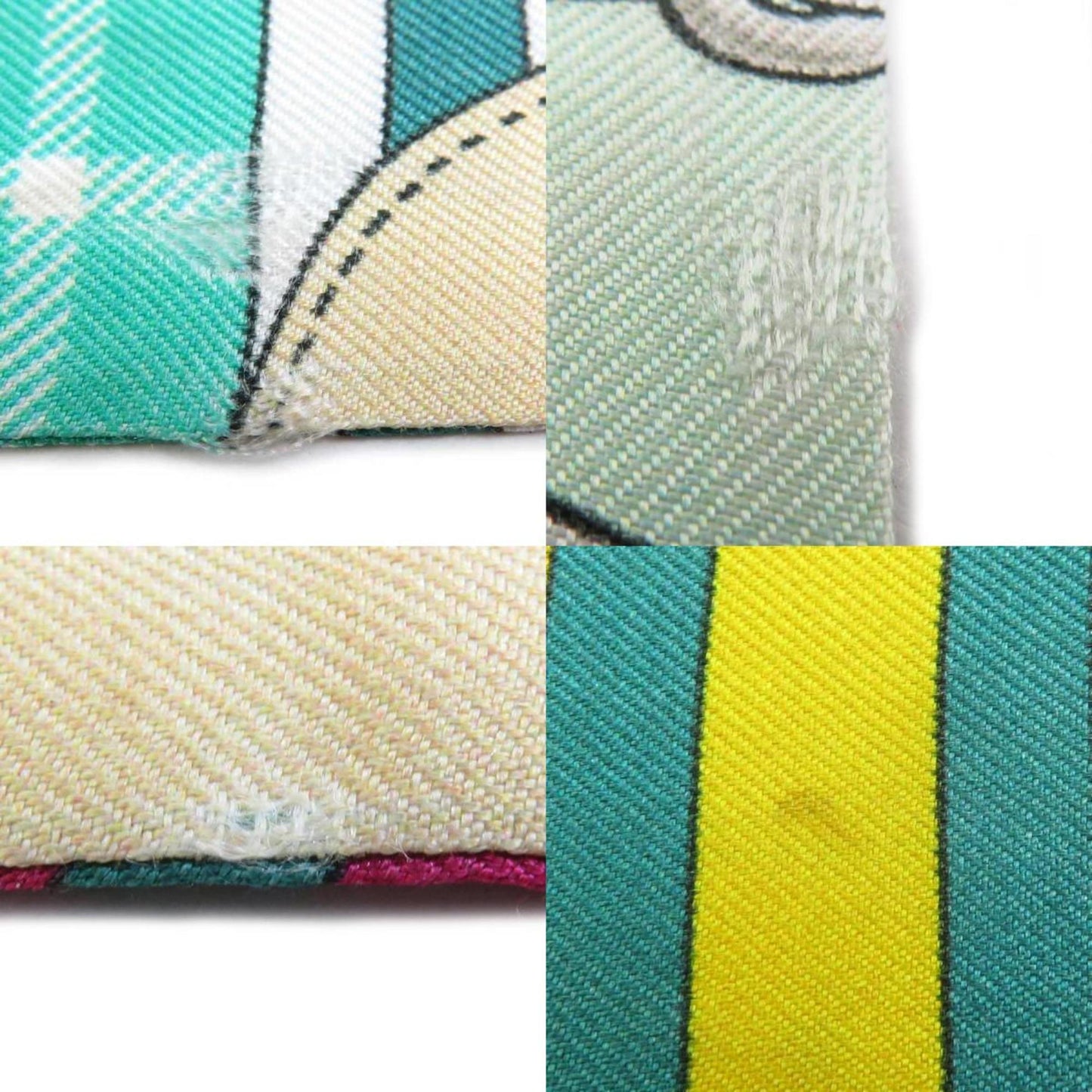 Hermes Hermes Scarf/Muffler Twilly Silk Green Multicolor
