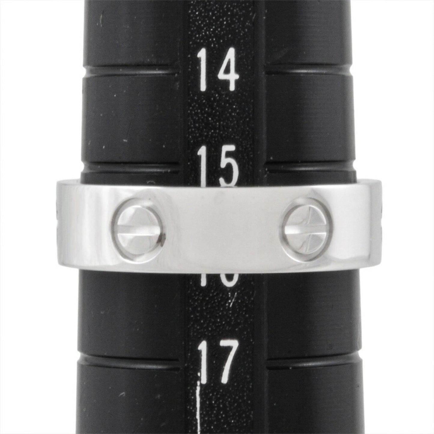 Cartier Love Ring #56 18Kwg 7.2G White Gold Love