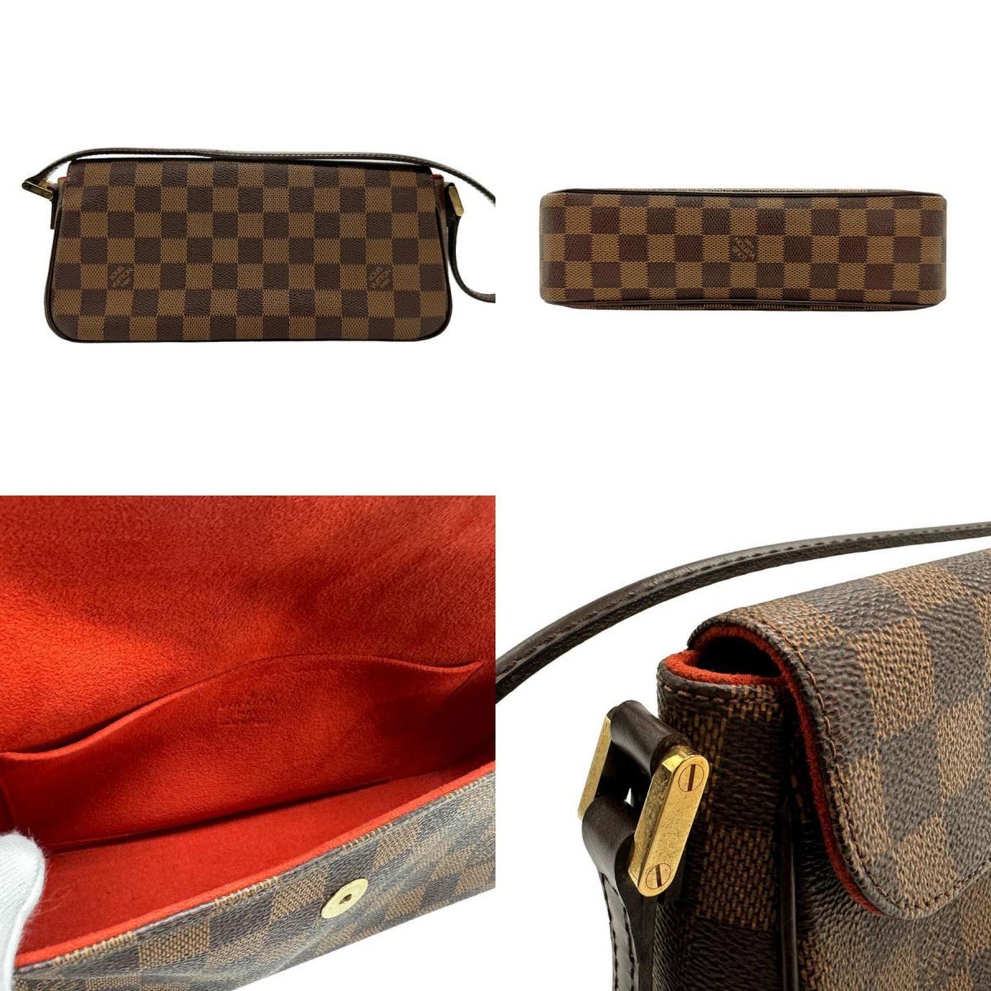 Louis Vuitton Louis Vuitton Handbag Damier Recoleta Canvas Ebene