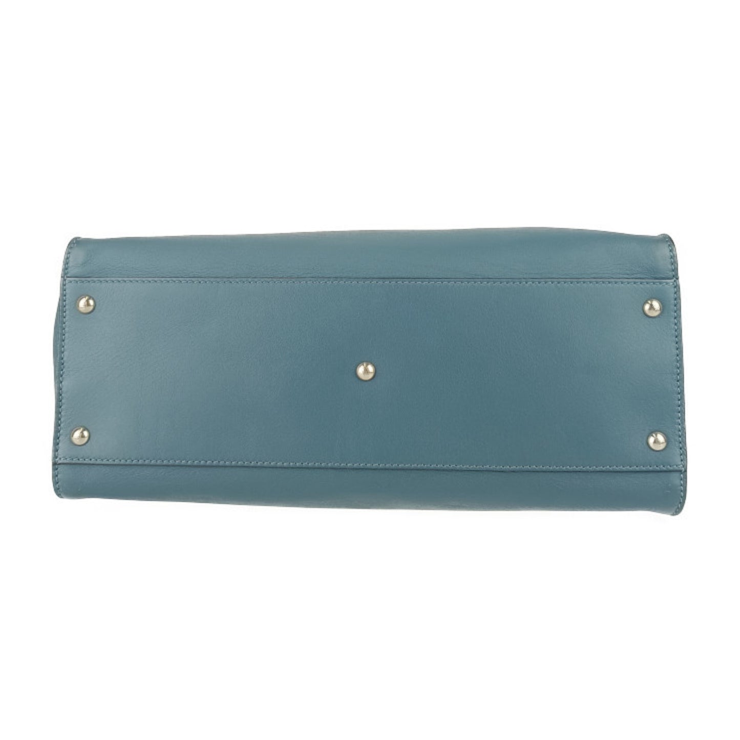Fendi Tote Bag Peekaboo Large 8Bn210 Blue Leather