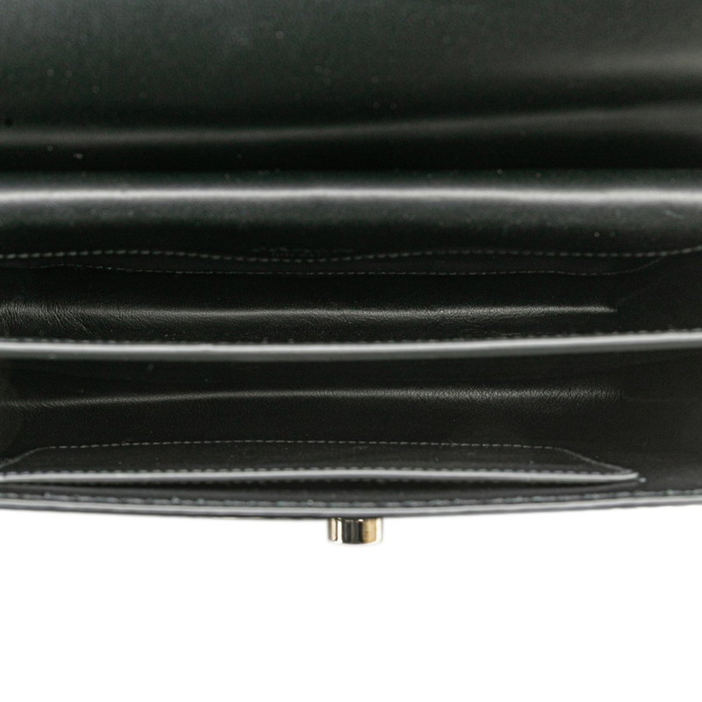 Prada Stitched Rim Handbag Shoulder Bag Br5138 Black Leather