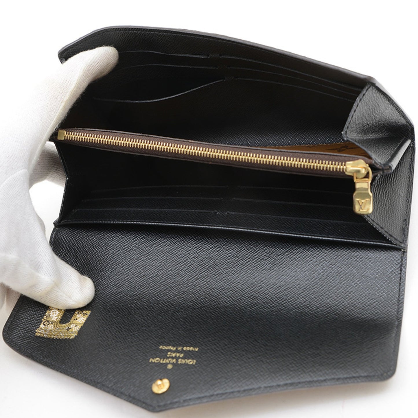 Louis Vuitton Monogram Giant Portefeuille Sarah Long Wallet M80726 Initial