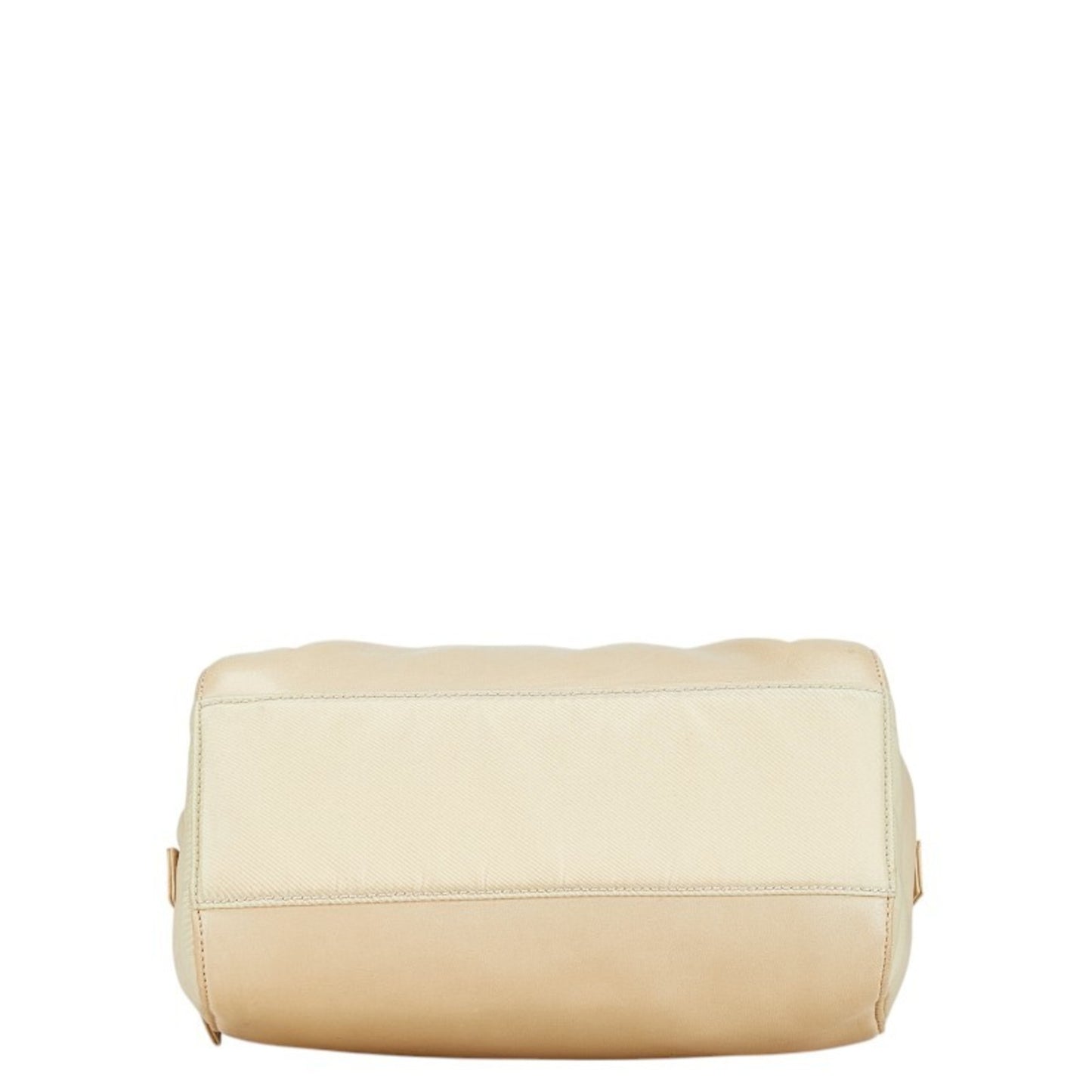 Prada Chain Shoulder Bag B4590 Beige Lino Leather Nylon
