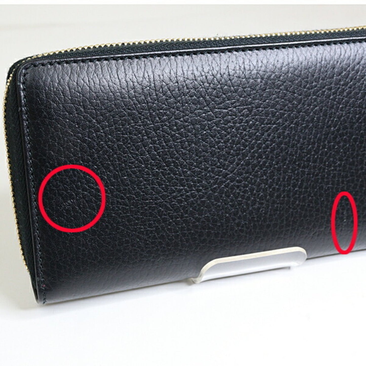 Gucci Japan Exclusive Double G Zip Around Wallet 456117 Black Round Long
