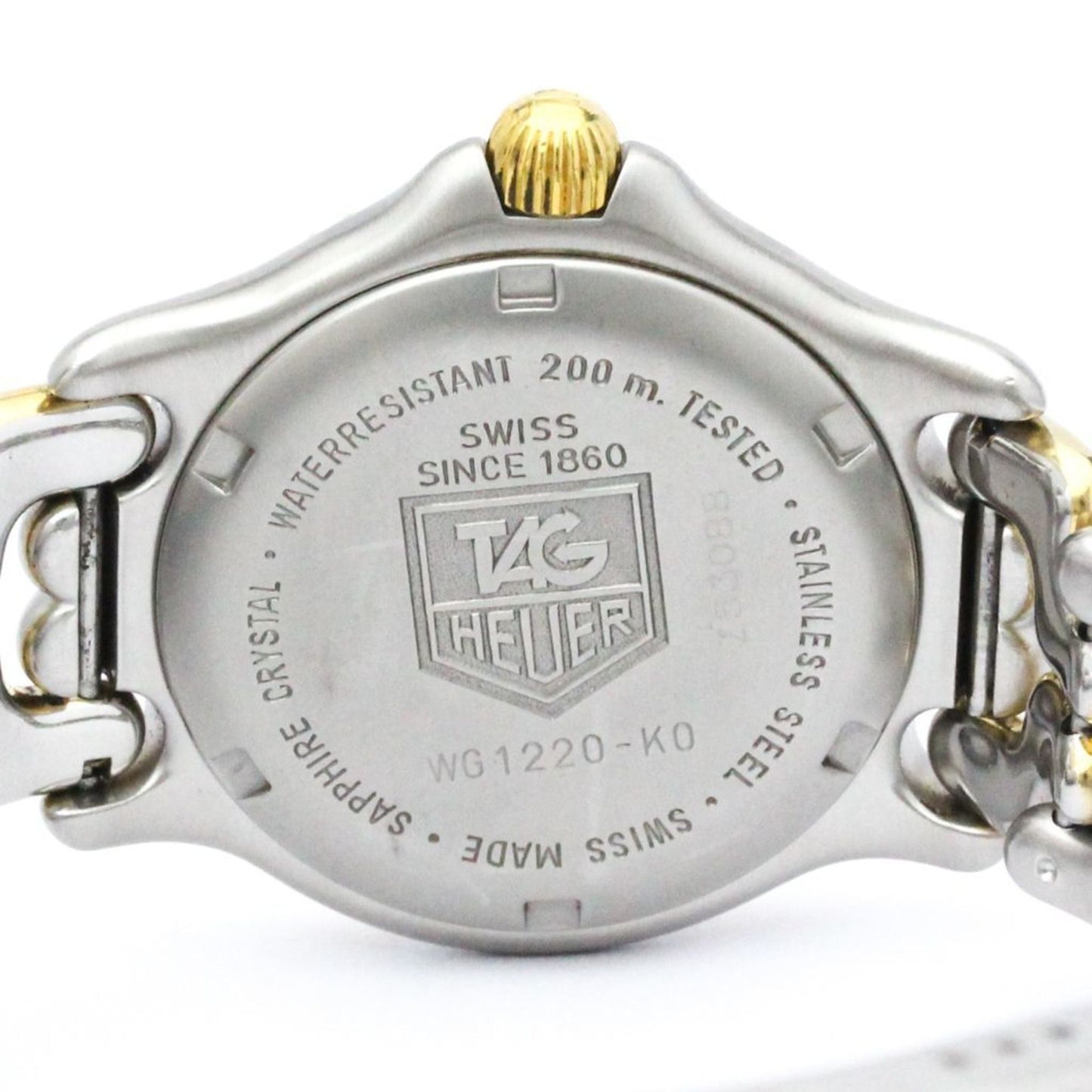 Polished Tag Heuer Sel Professional Gold Plated Steel